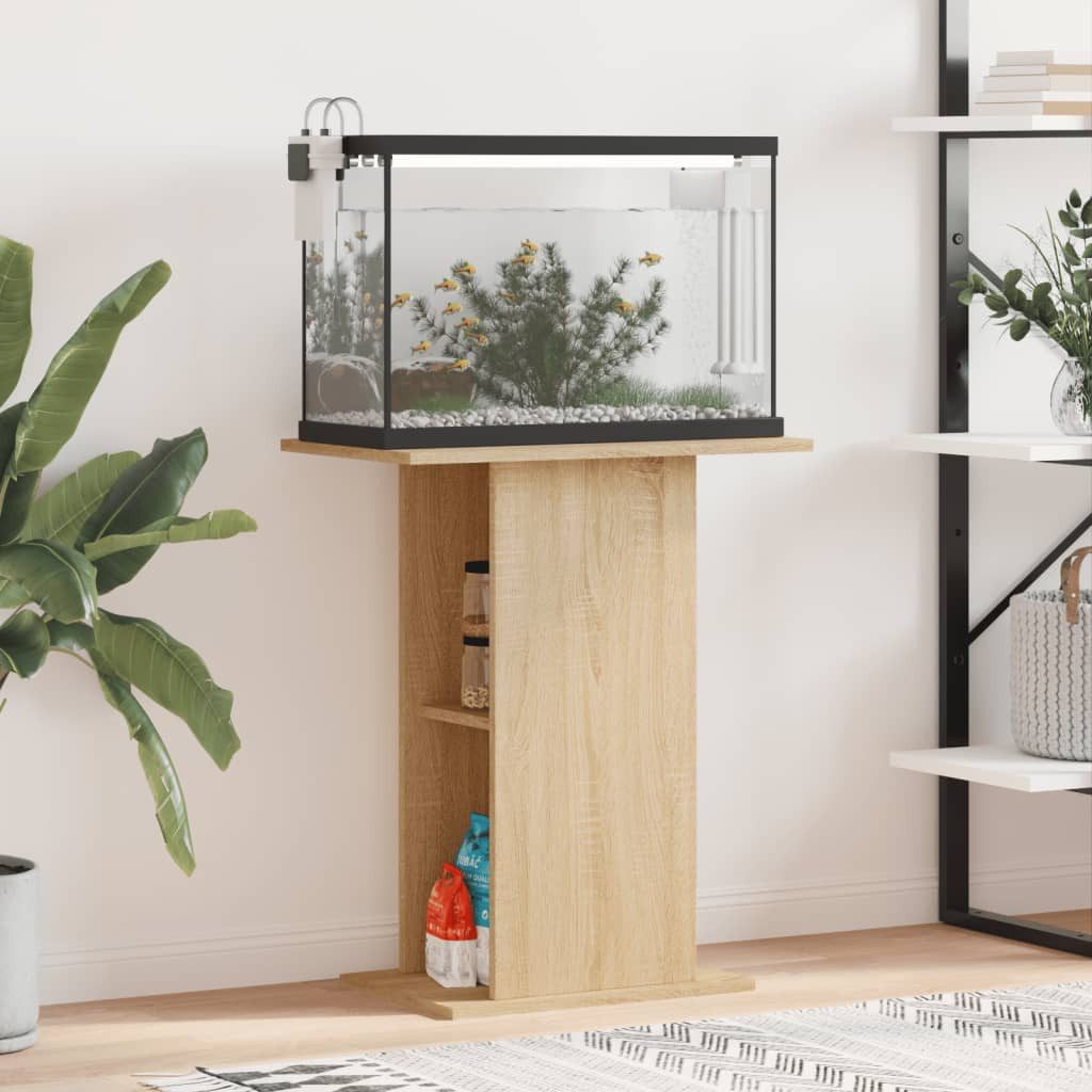 vidaXL Aquariumunterschrank 605 x 36 x 725 cm Aquariumständer Sonoma Eiche 60,5x36x72,5 cm Spanpla
