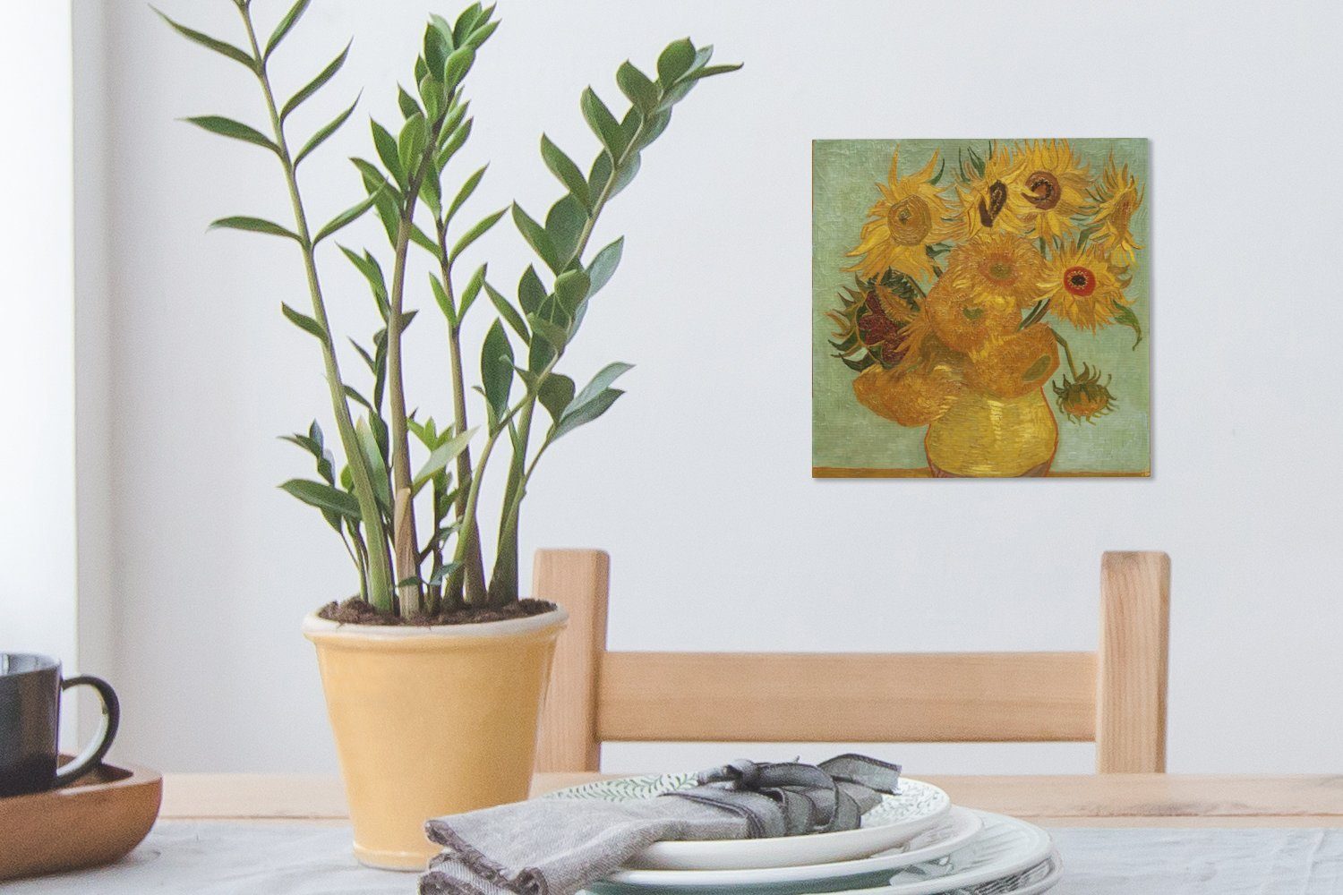 Sonnenblumen Leinwand Bilder St), von Gemälde OneMillionCanvasses® (1 Wohnzimmer Gogh, Schlafzimmer Vincent für van - Leinwandbild