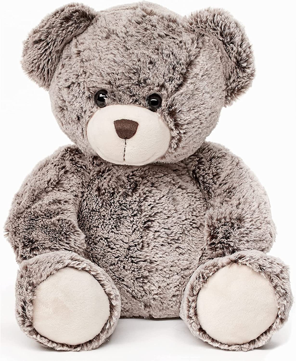 Uni-Toys Kuscheltier Teddybär Plüsch-Teddy, hellbraun cm dunkelbraun / Füllmaterial - % - 24 100 - superweich recyceltes - zu