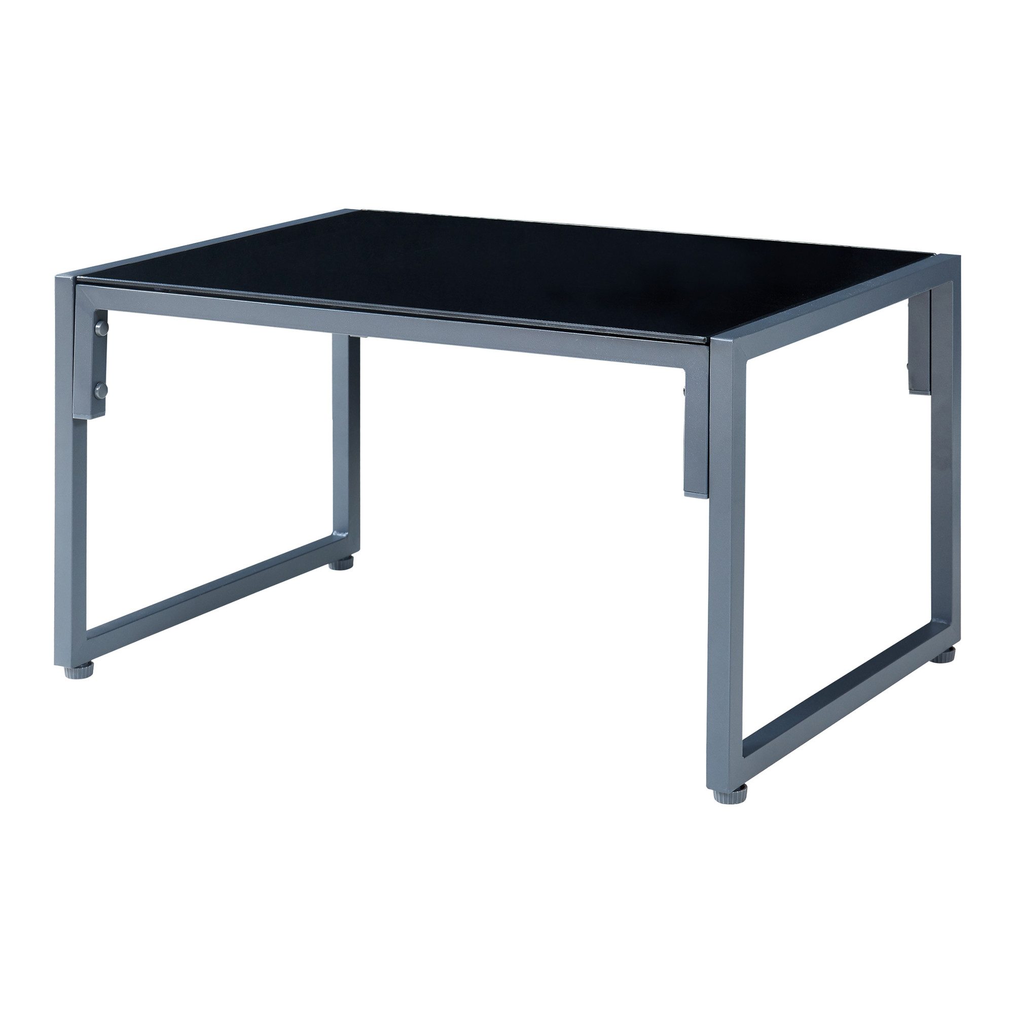 casa.pro Loungeset, (Set, 4-tlg), »Karg« Sofa mit Couchtisch Kissen Dunkelgrau