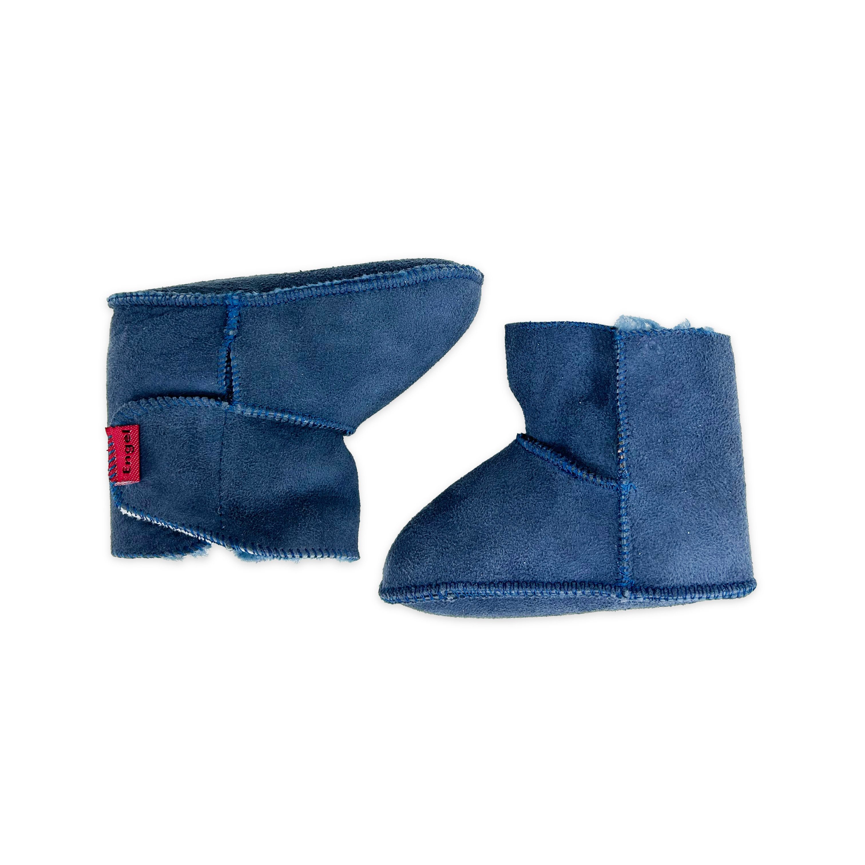 Reissner Lammfelle Babyschuhe Lammfell Modell LYON 1-Klett Babystiefel – Bild 4 von 5