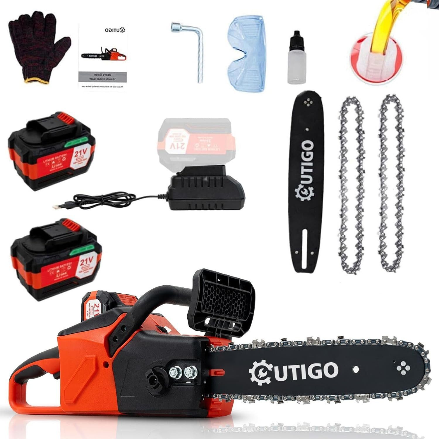 OUTIGO Akku-Kettensäge DL12, Elektro-Kettensäge, Sicherheitsschalter günstig online kaufen