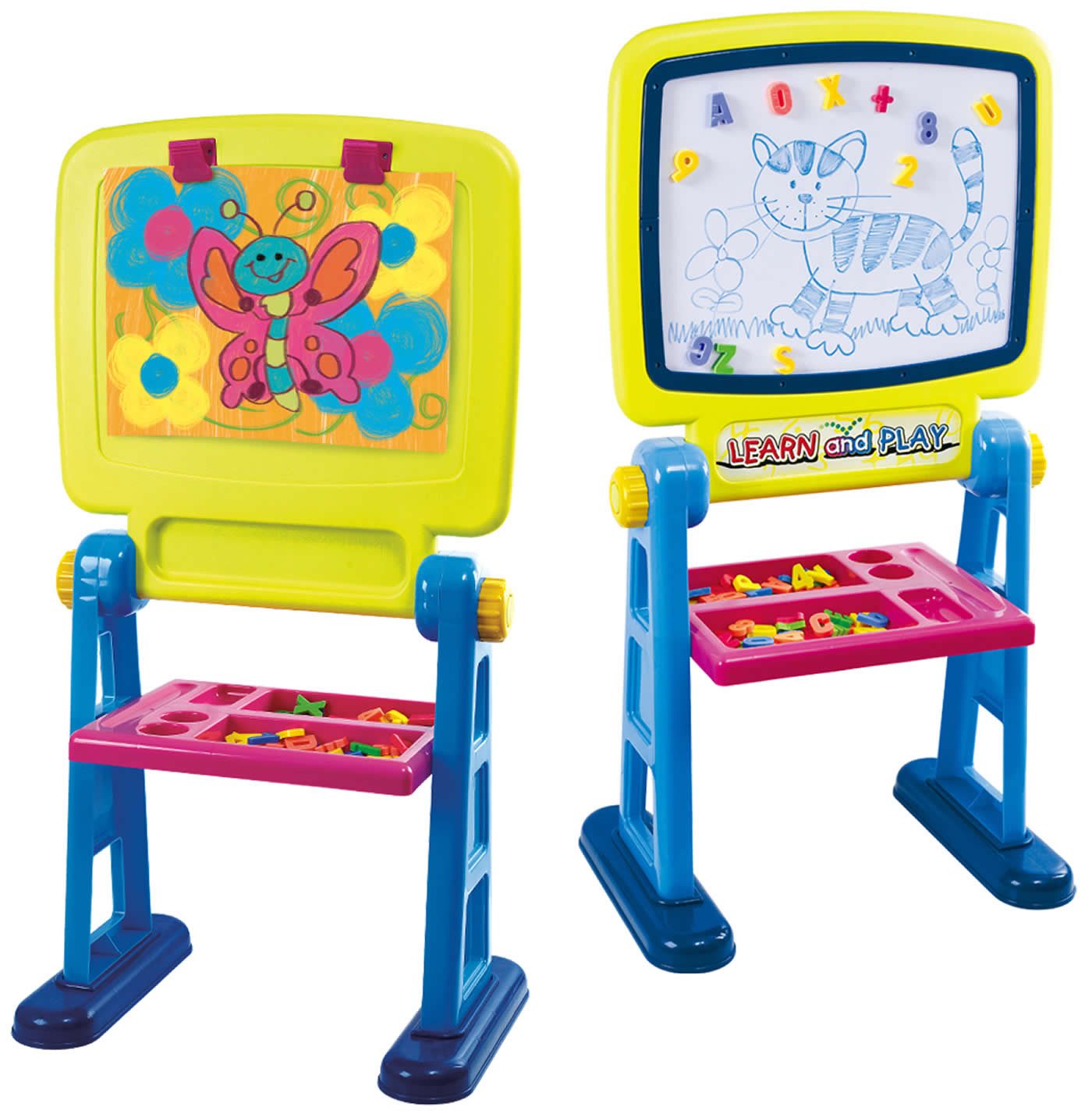 Standtafel Standtafel 55-tlg. Kinder Whiteboard Tafel Magnettafel mit Zubehör +3J