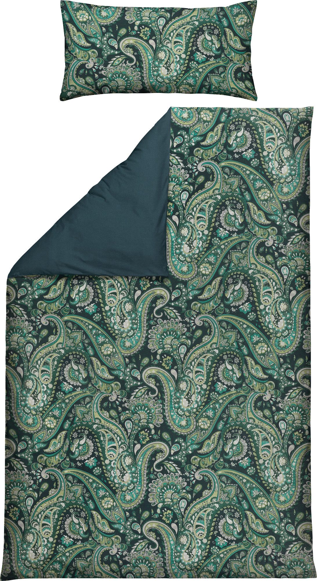 REDBEST Bettwäsche Bettwäsche, Mako-Satin, Satin Paisley günstig online kaufen