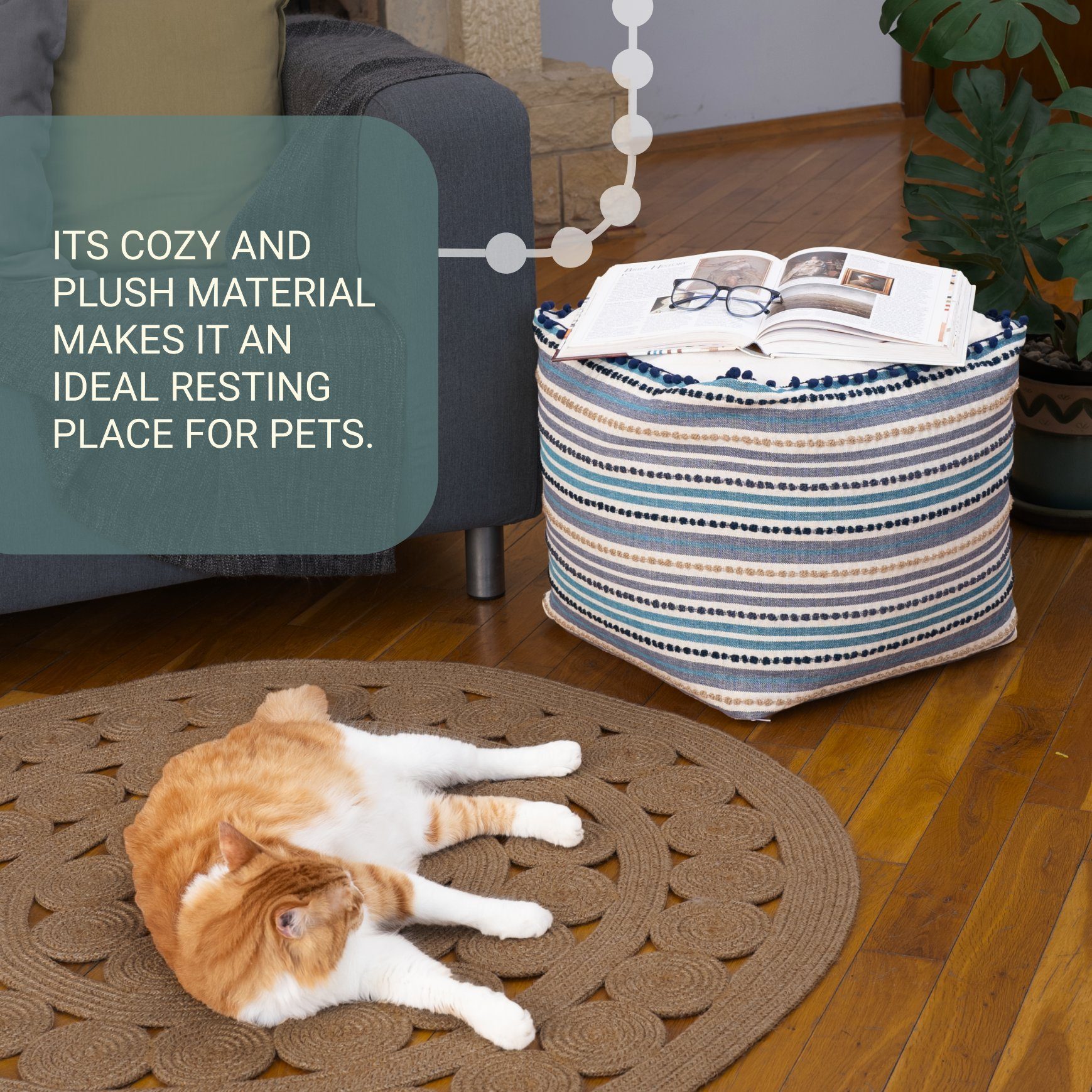 Dekorist Pouf Dekorist Pouf Stool, Pouf günstig online kaufen