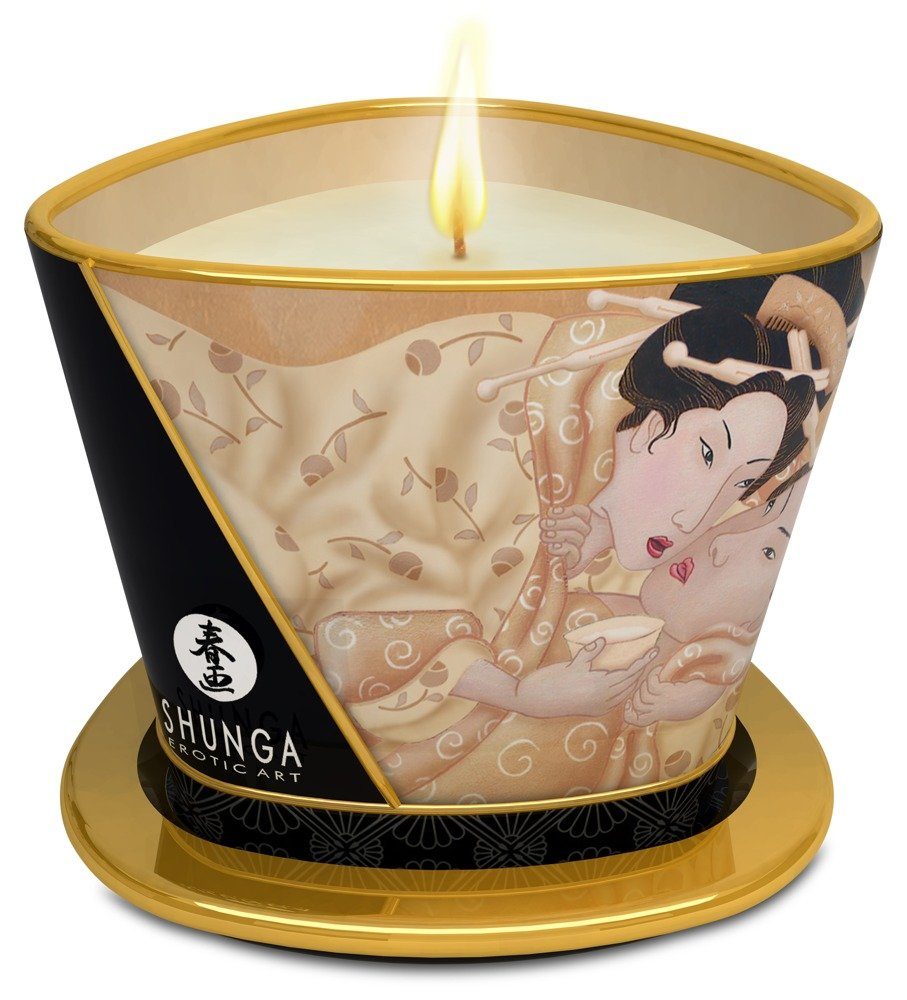 SHUNGA Massagekerze Shunga - Massage Candle Vanilla Fetish 170 ml, für wärmende Massagen