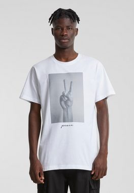 MisterTee T-Shirt MisterTee Herren Peace Sign Tee (1-tlg)