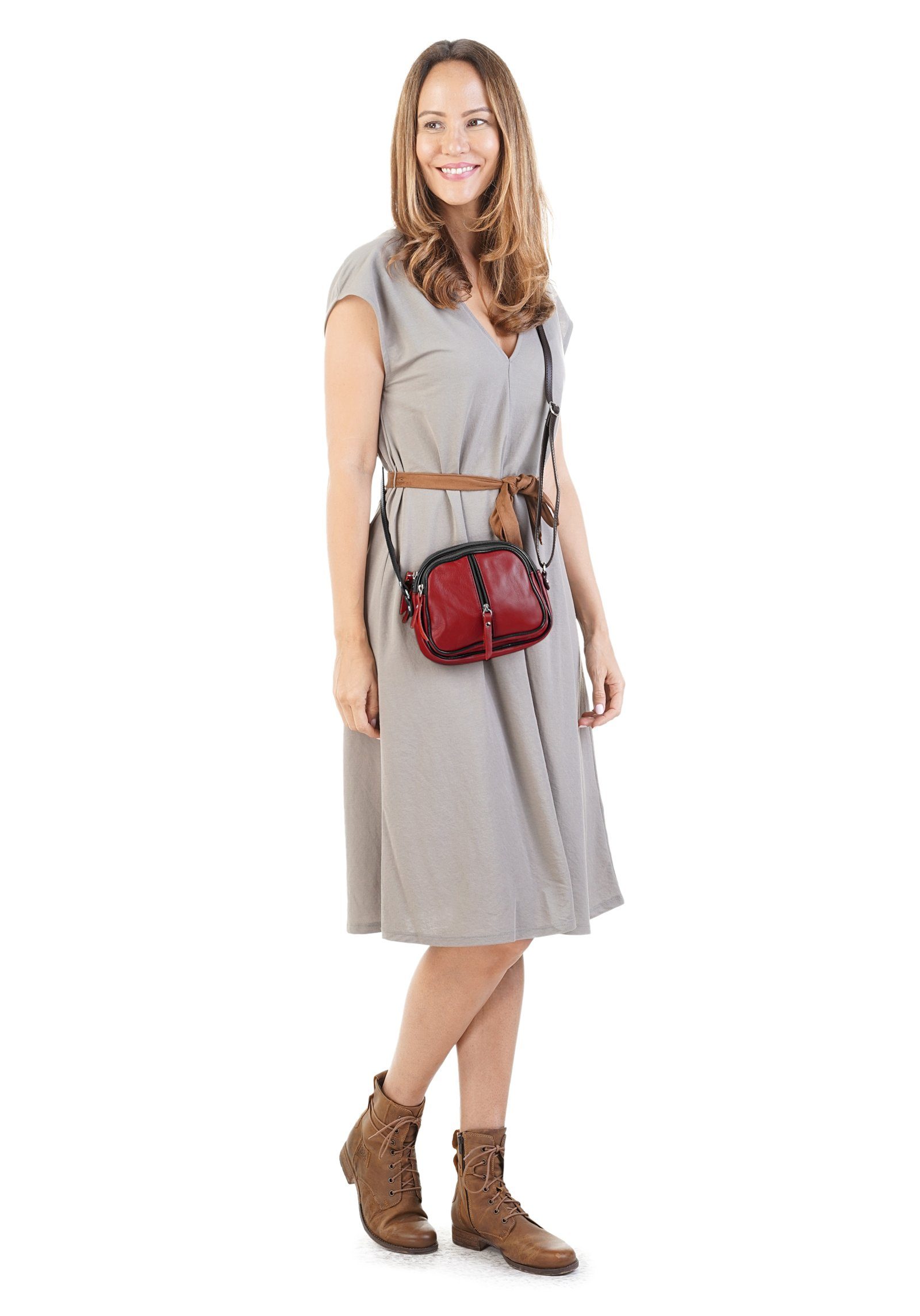 Cluty Umhängetasche, echt Leder, Made in Italy günstig online kaufen