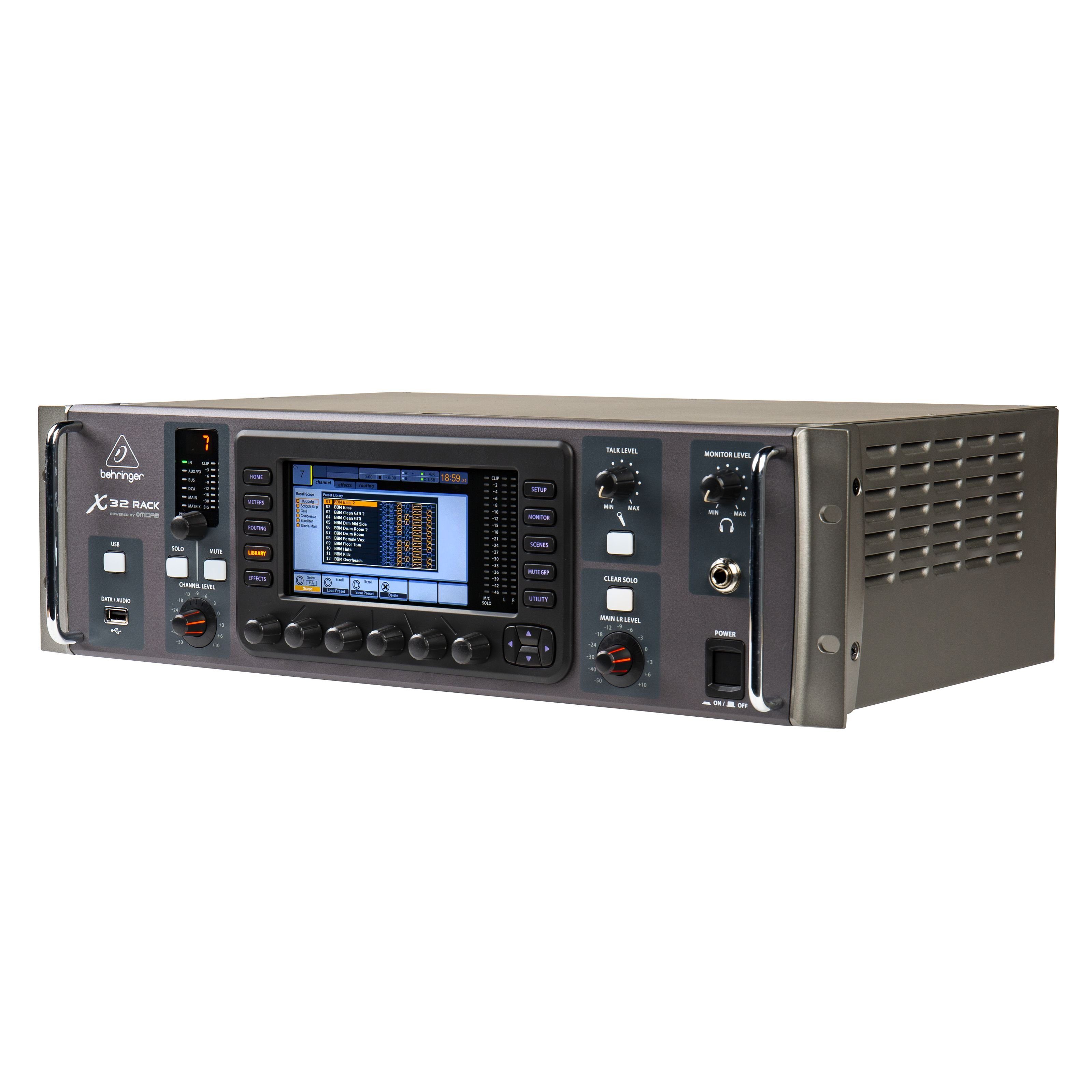 Behringer Mischpult, (X32 Rack Digitalmischpult im 19" Format, Studio Mischpulte, Digitale Studio Mischpulte), X32 Rack - Digitales Mischpult