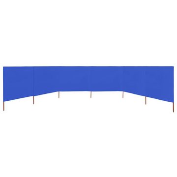 furnicato Sonnenschirm 6-teiliges Windschutzgewebe 800 x 120 cm Azurblau