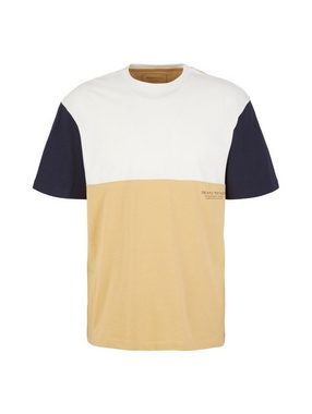 TOM TAILOR Denim T-Shirt COLORBLOCK (1-tlg) aus Baumwolle