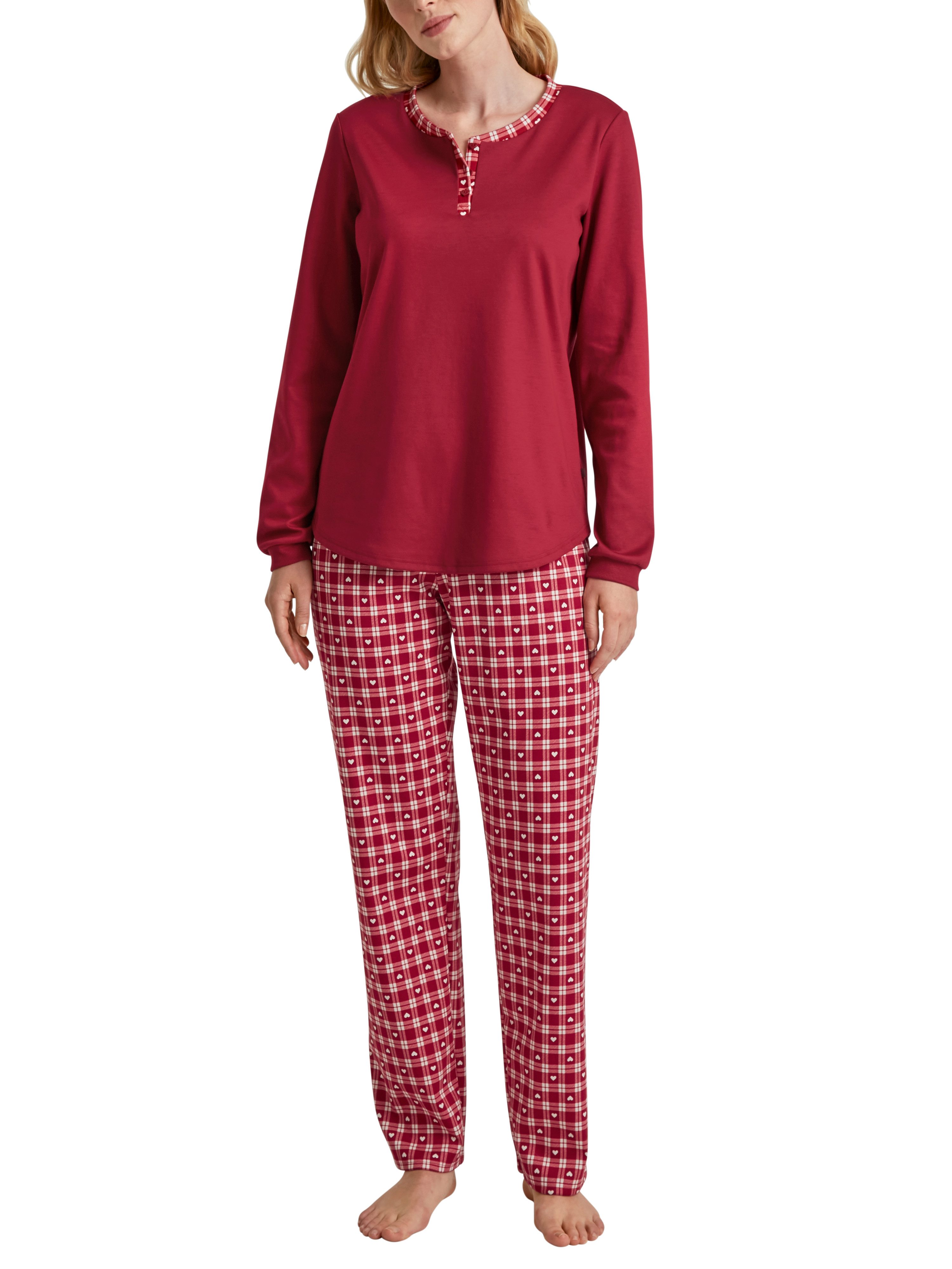 CALIDA Pyjama Calida Damenpyjama 41495 Rio Red (1 Stück, 1 tlg., 1 Stück) H günstig online kaufen