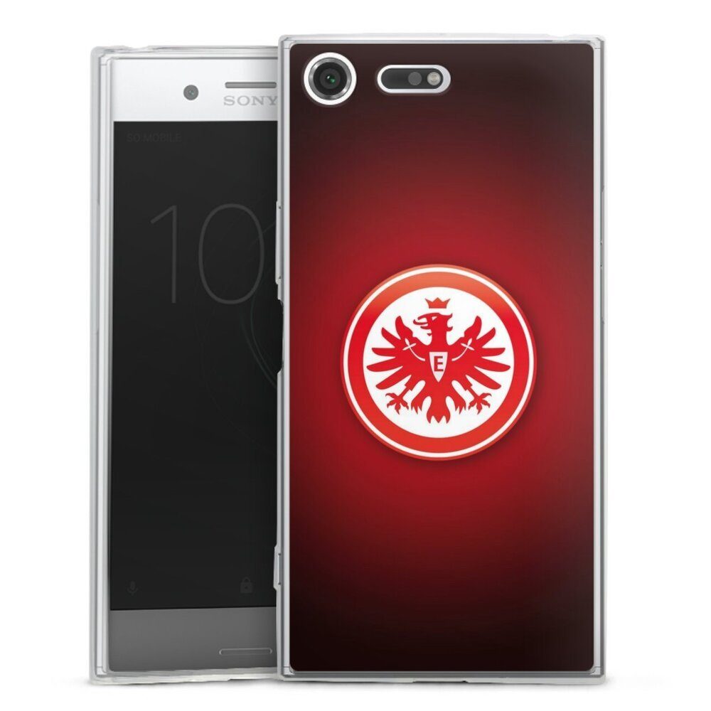 DeinDesign Handyhülle Eintracht Frankfurt Offizielles Lizenzprodukt Wappen, Sony Xperia XZ Premium Slim Case Silikon Hülle Ultra Dünn Schutzhülle