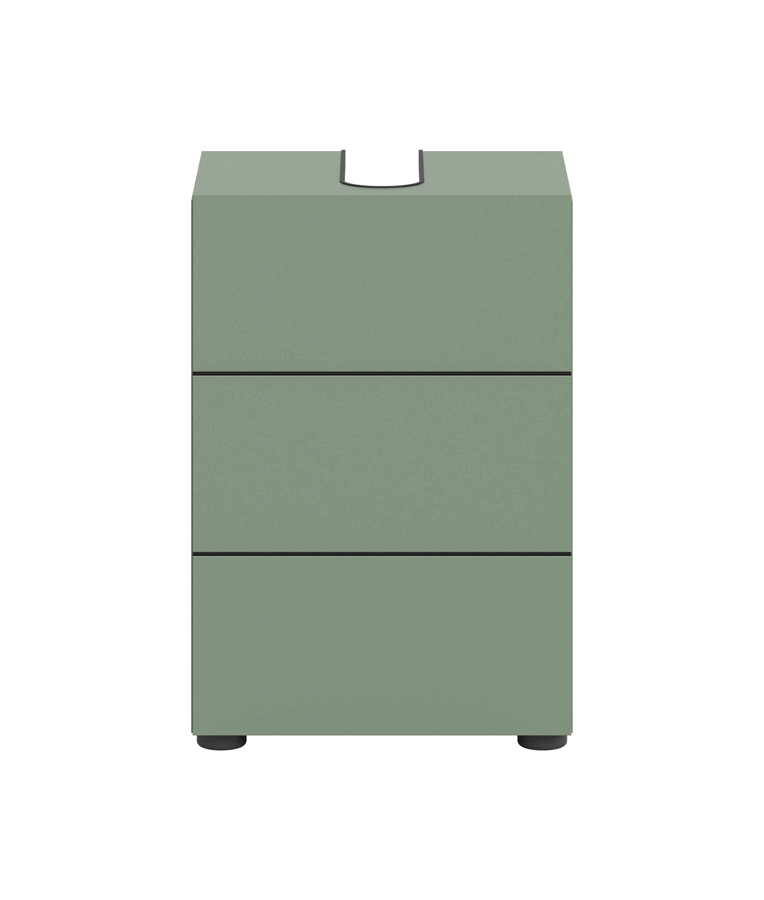furnling Waschbeckenunterschrank Vera Bad Unterschrank mit pflegeleichter MDF Front & Siphon Ausschnitt