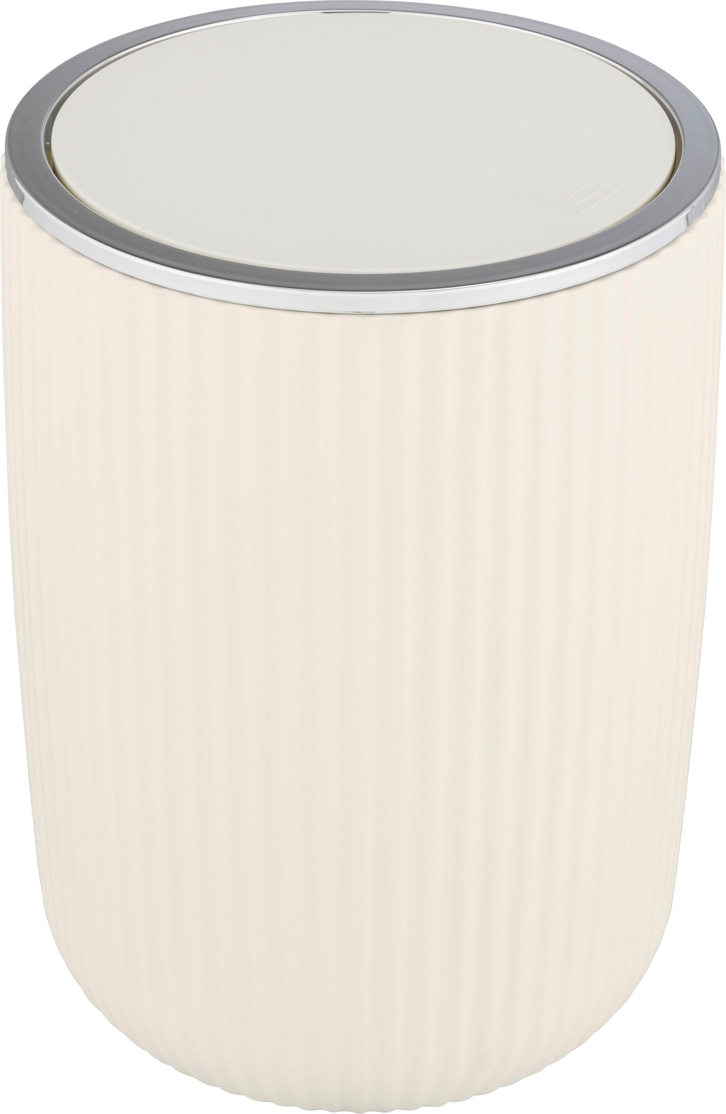 WENKO Kosmetikeimer Agropoli, mit Schwingdeckel, 5,5 Liter