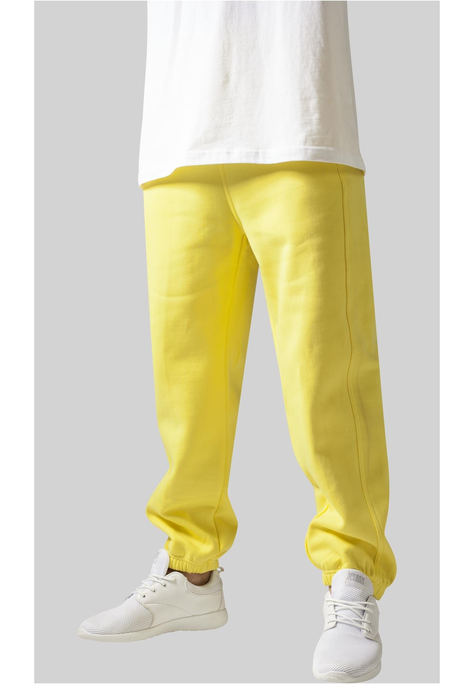URBAN CLASSICS Stoffhose yellow Herren (1-tlg) Sweatpants