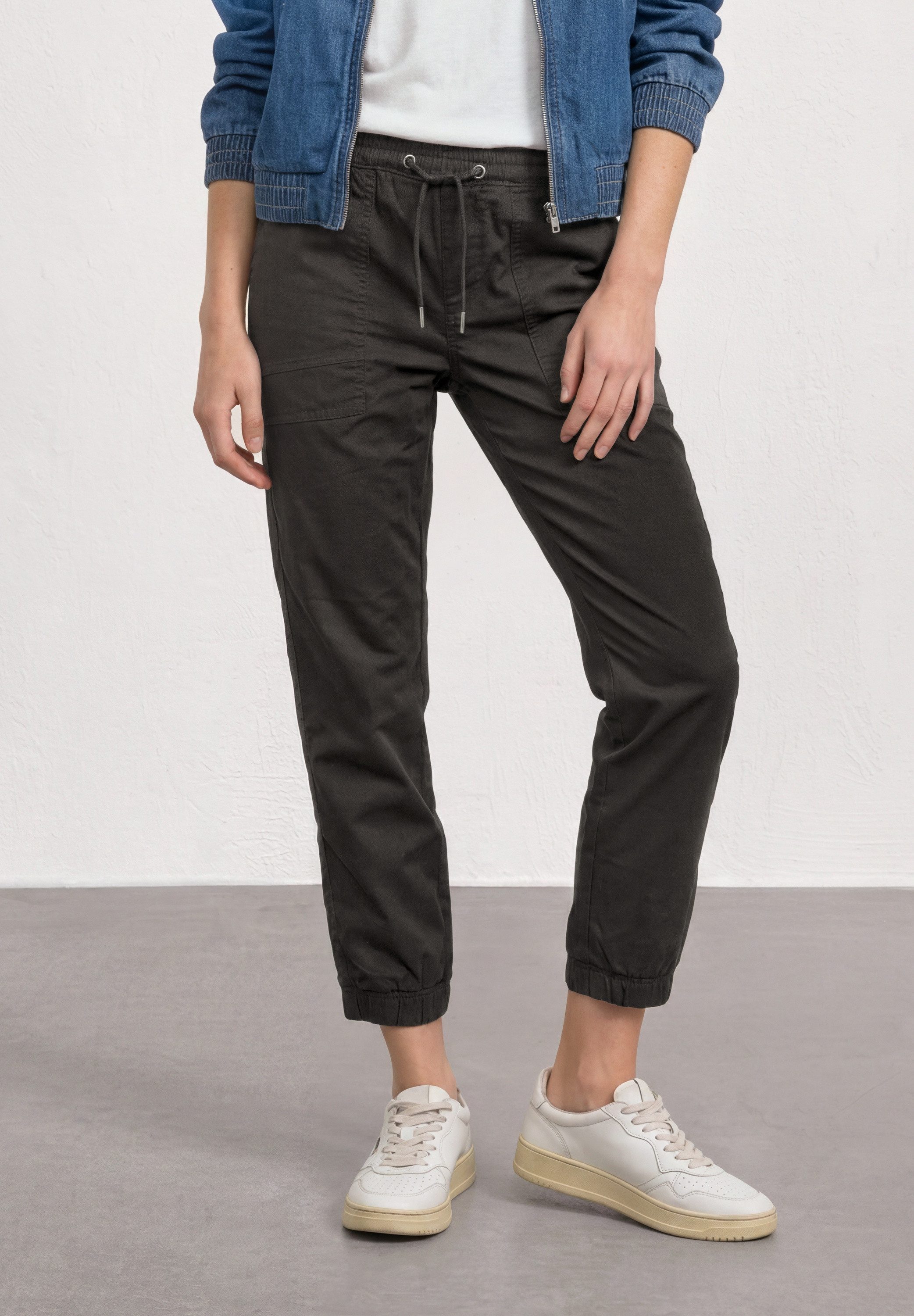STREET ONE Jogger Pants aus Baumwolle mit Stretchanteil
