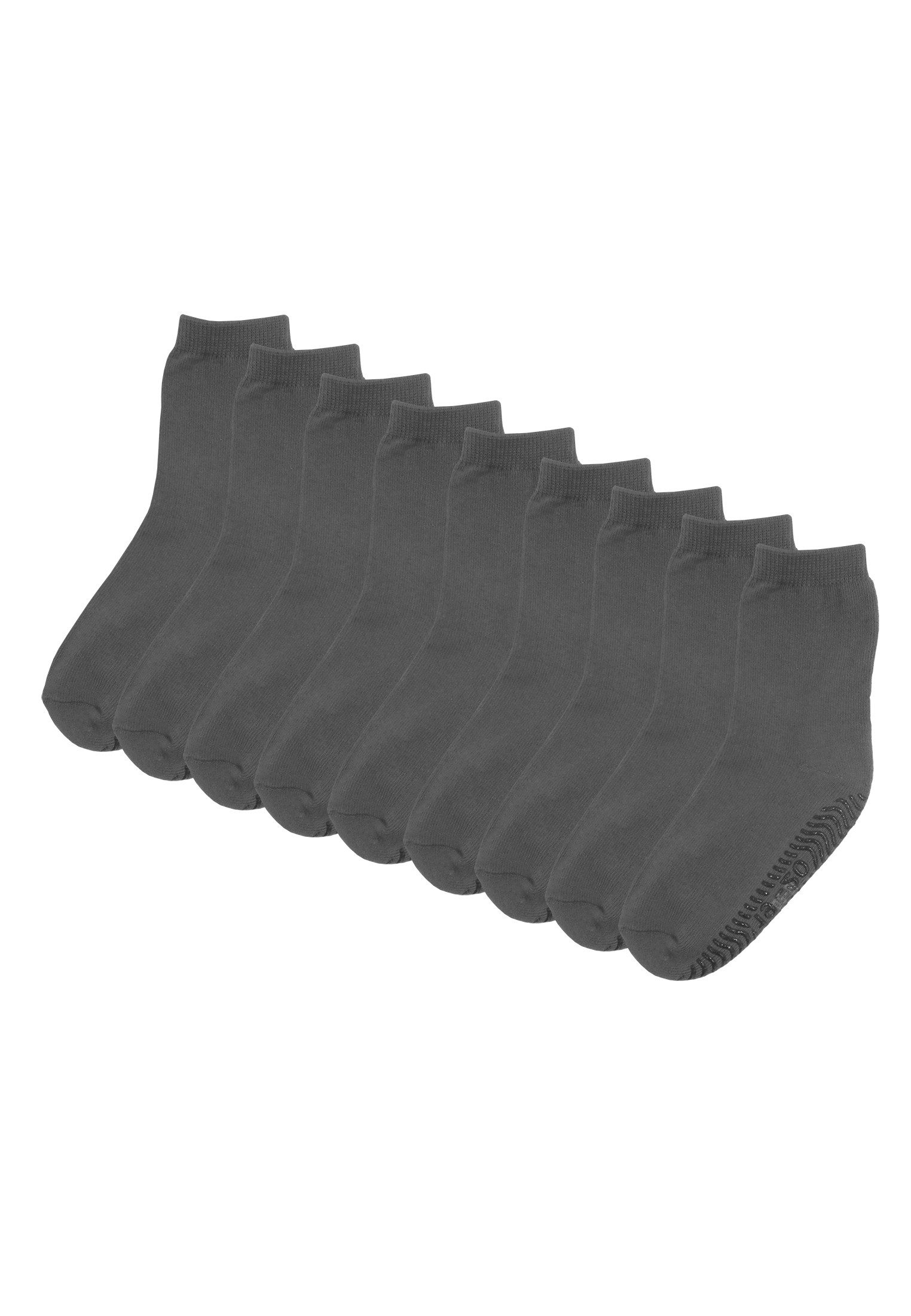 Mejale Socken Babysocken Jungen Mädchen Kurzsocken Anti Rutsch 9 Paar Baumwolle (Set, 9-Paar, 9 Paar) Wellenförmige Anti-Rutsch-Noppen