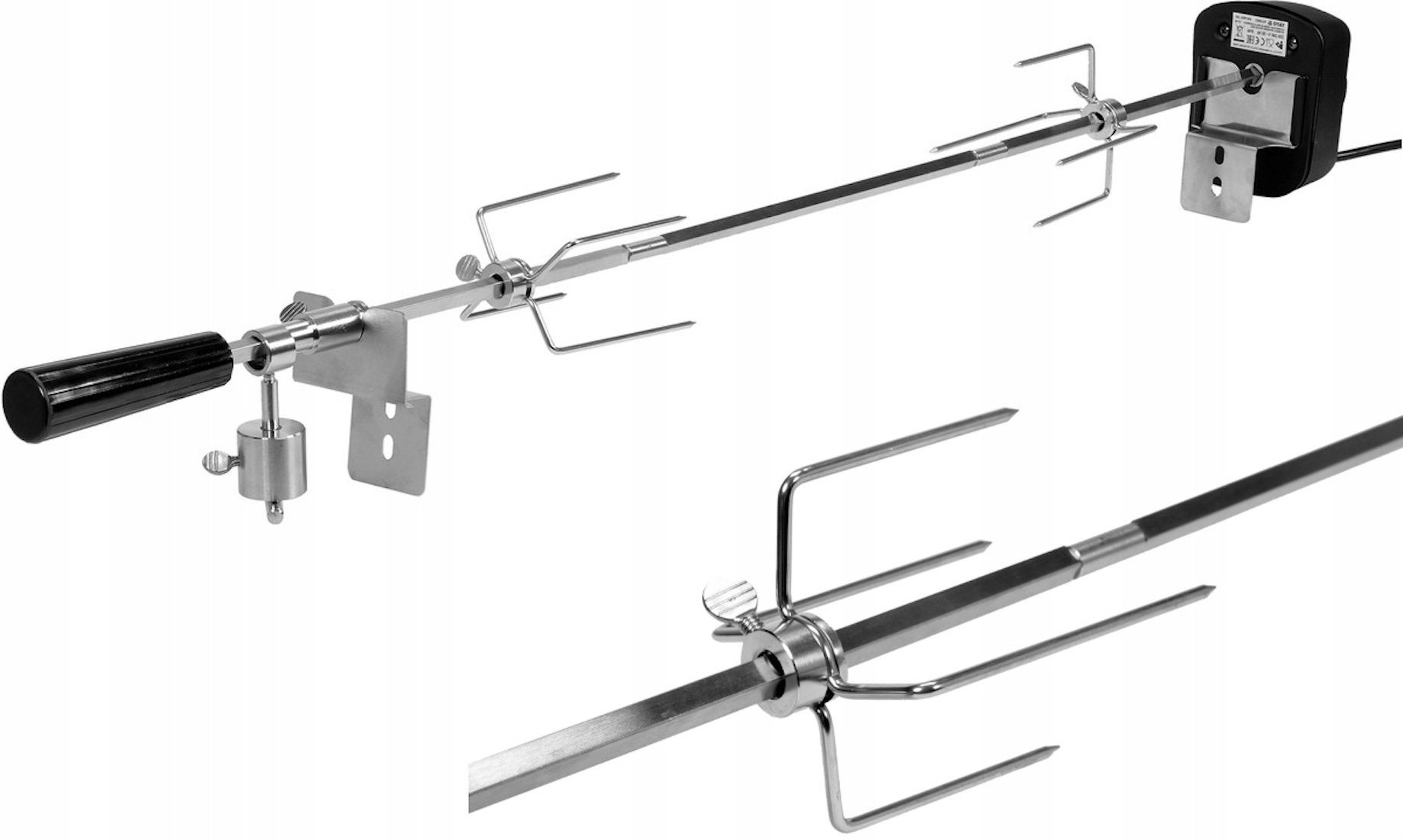 Yato Drehspieß Automatischer Drehspieß für Gasgrill 100 cm (Automatischer Drehspieß für Gasgrill 100 cm), Qualität