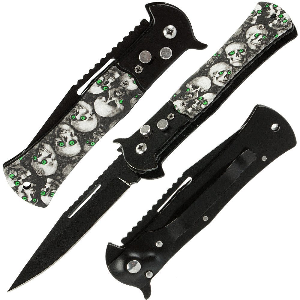 Taschenmesser Klappmesser Survival Taschenmesser Outdoor Messer skull