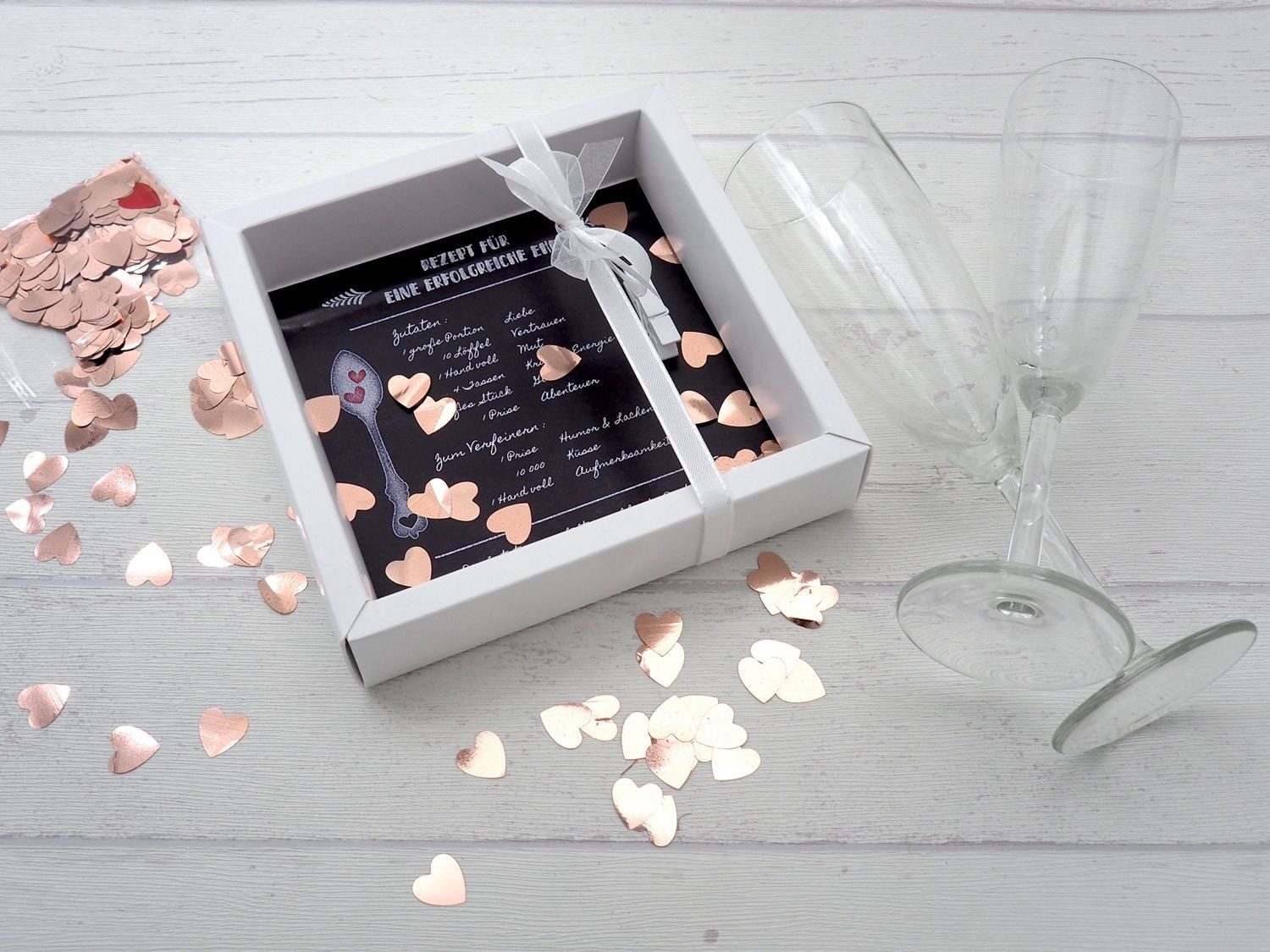 ZauberDeko Geschenkbox Geldgeschenk Verpackung Hochzeit Rezept für eine glückliche Ehe