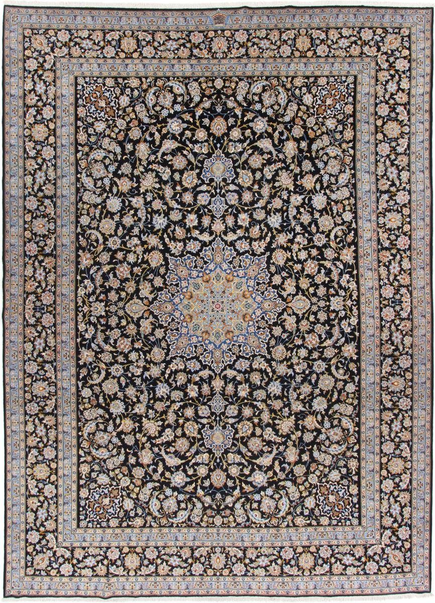 Orientteppich Keshan 305x423 Handgeknüpfter Orientteppich / Perserteppich, Nain Trading, rechteckig, Höhe: 12 mm