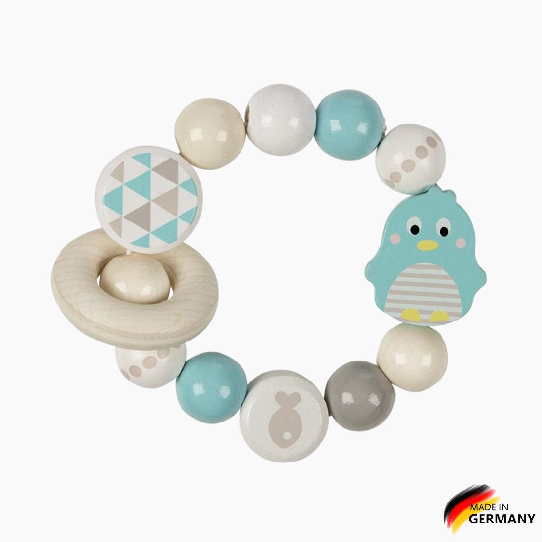 Madera Spielzeuge Greifling Spielzeugset No.4 für Babys 3er Set (spar-set, 3-tlg., Geschenke zur Geburt set), Ein Begleiter für die ersten Lebensmonate