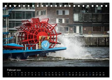 CALVENDO Wandkalender Hamburg (Tischkalender 2024 DIN A5 quer), CALVENDO Monatskalender