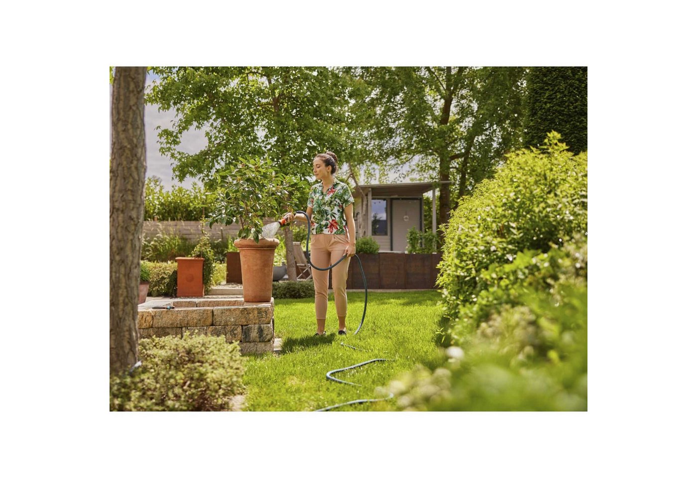 Thumbnail - GARDENA Garten-Multifunktionsgerät Gardena Textilschlauch Liano Xtreme 1/2, 15 m Set