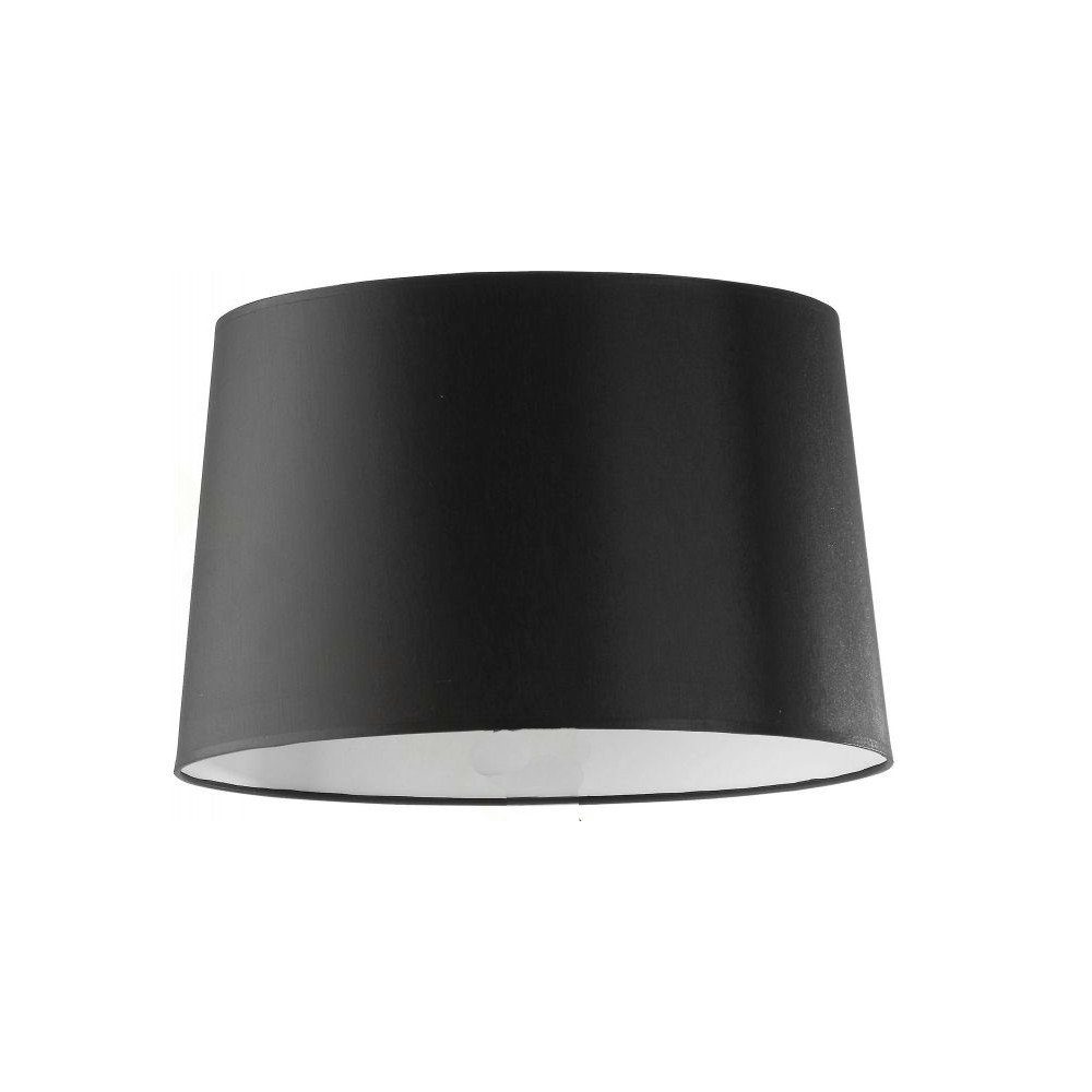 Licht-Erlebnisse Lampenschirm PASA, Stoffschirm konisch Ø 45 cm für Stehlampe E27 Schwarz