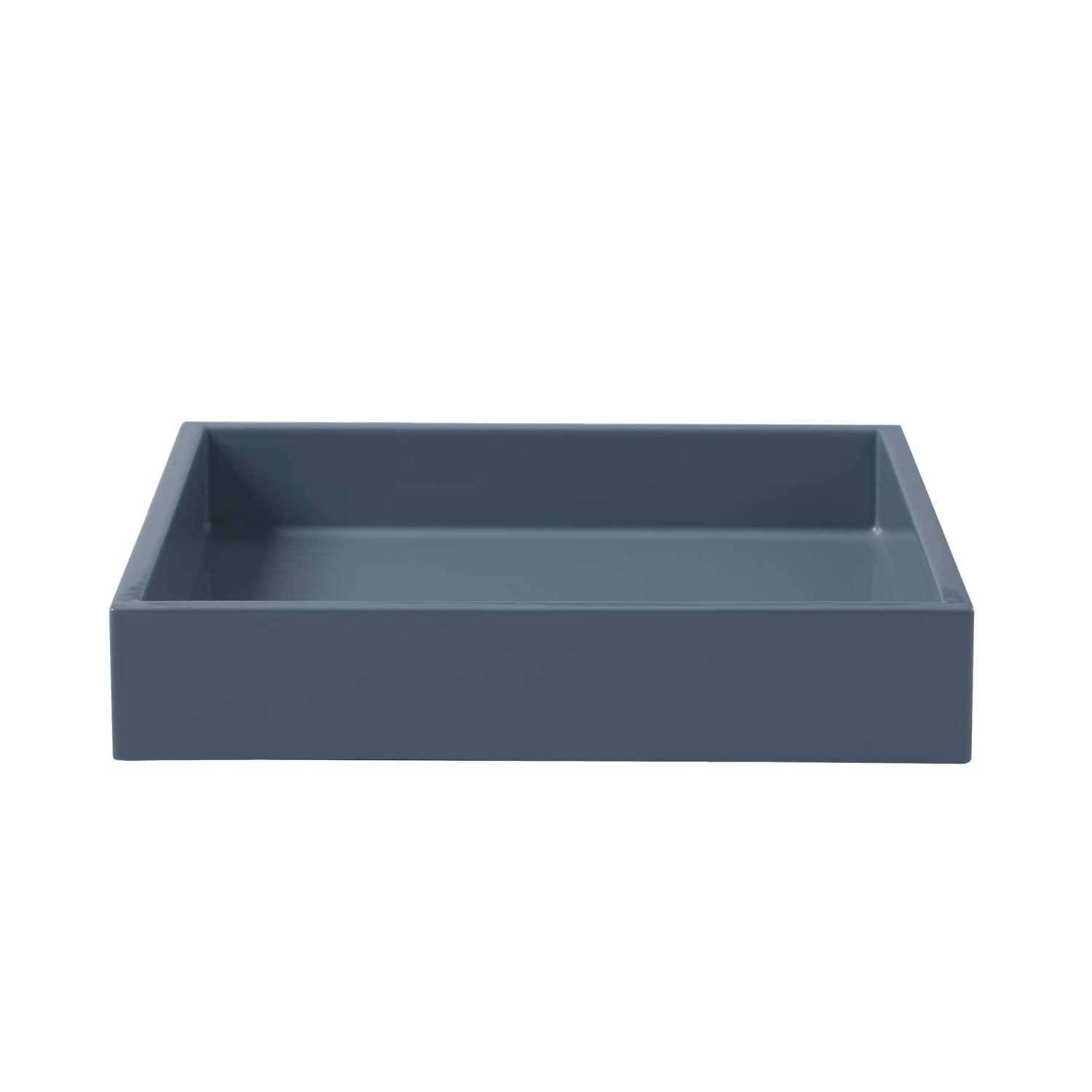 Mojoo Tablett Lux Lacktablett Blue Indigo 19 cm, lackiertes MDF-Holz