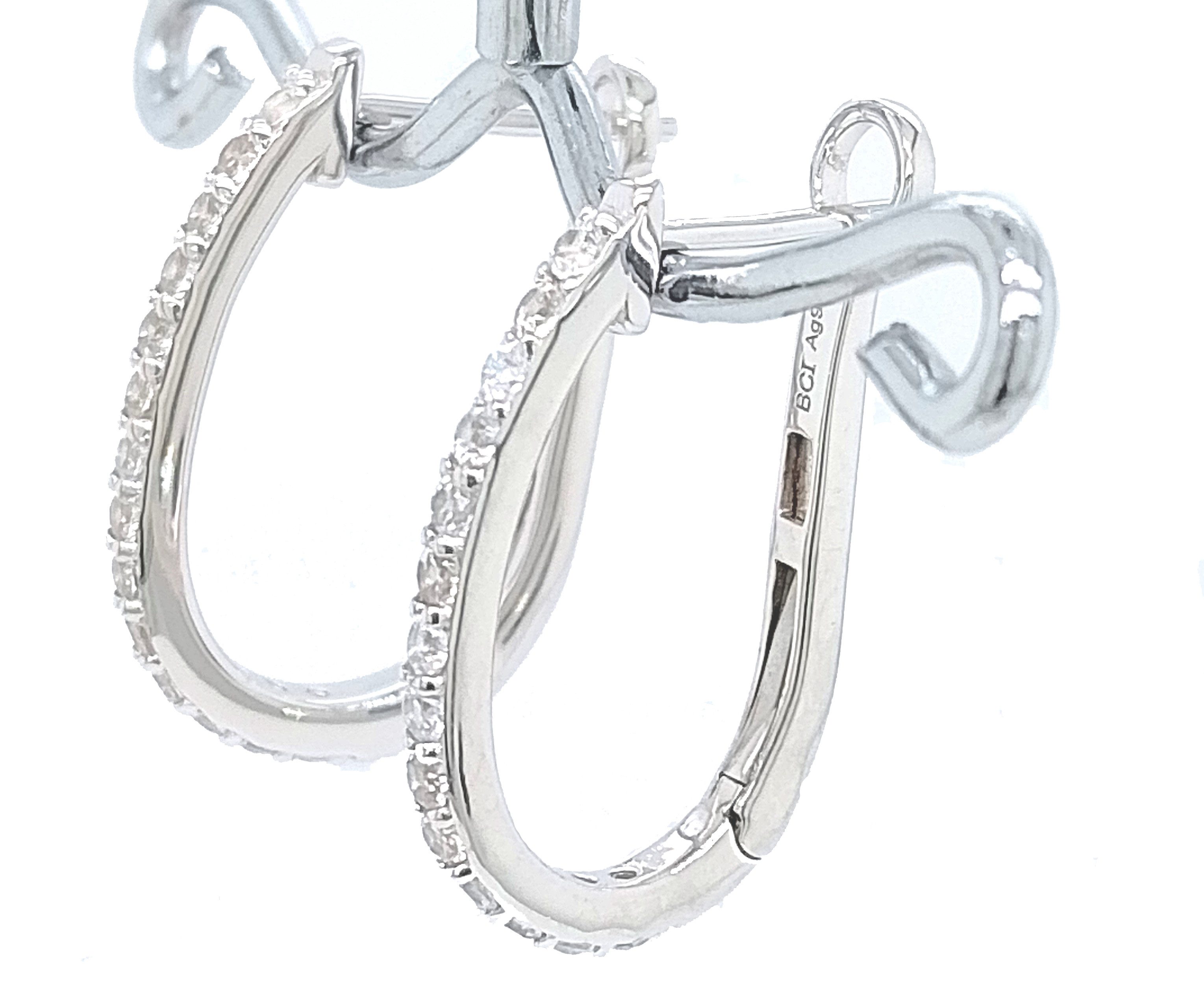 Sogni d'oro Paar Creolen mit Zirkon, Silber 925 günstig online kaufen