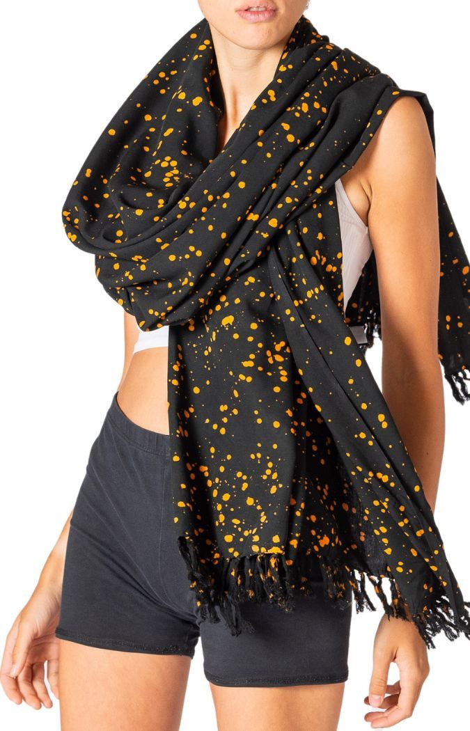 PANASIAM XXL-Schal Schal Wachsbatik für jede Jahreszeit egal ob als Schultertuch, Strandtuch Sarong oder Wickelkleid aus wunderbar weicher Viskose