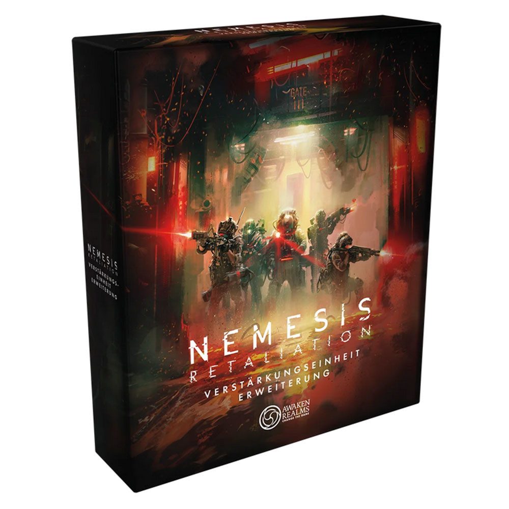 Awaken Realms Spiel Nemesis Retaliation Verstärkungseinheit (DE) - Erweiterung Brettspiel, Miniaturen, Horror, Sci-Fi