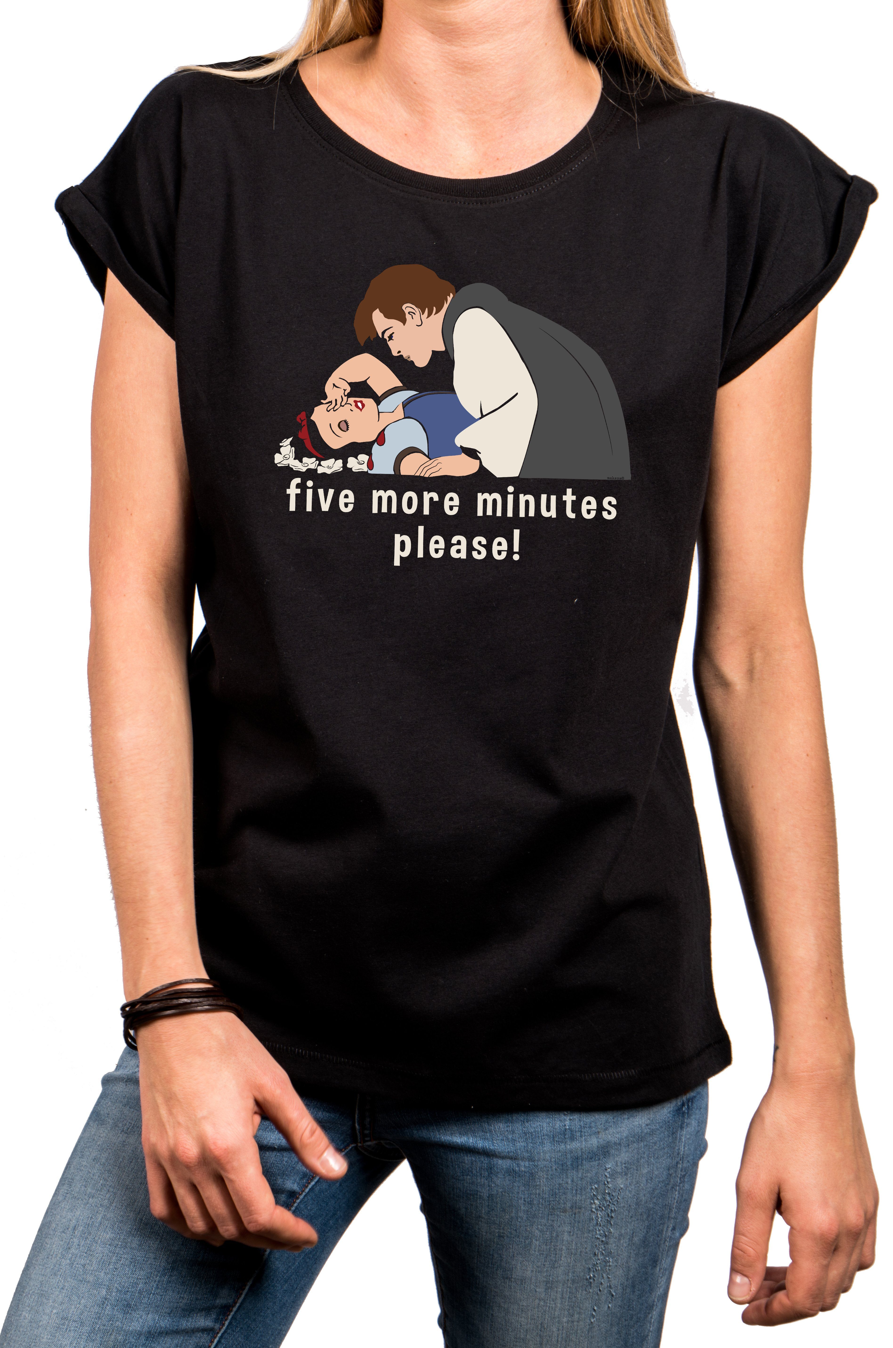 Print-Shirt Damen Kurzarm Top lustige Sprüche Prinzessin witzige Geschenke Mädchen