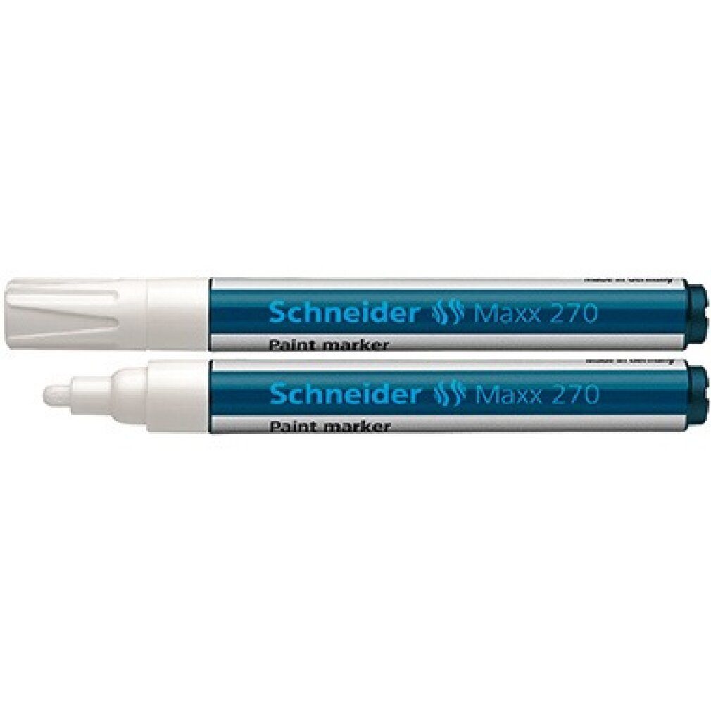 Schneider Permanentmarker Marker Lackmarker Maxx 270 127049 1-3 1-3mm weiß