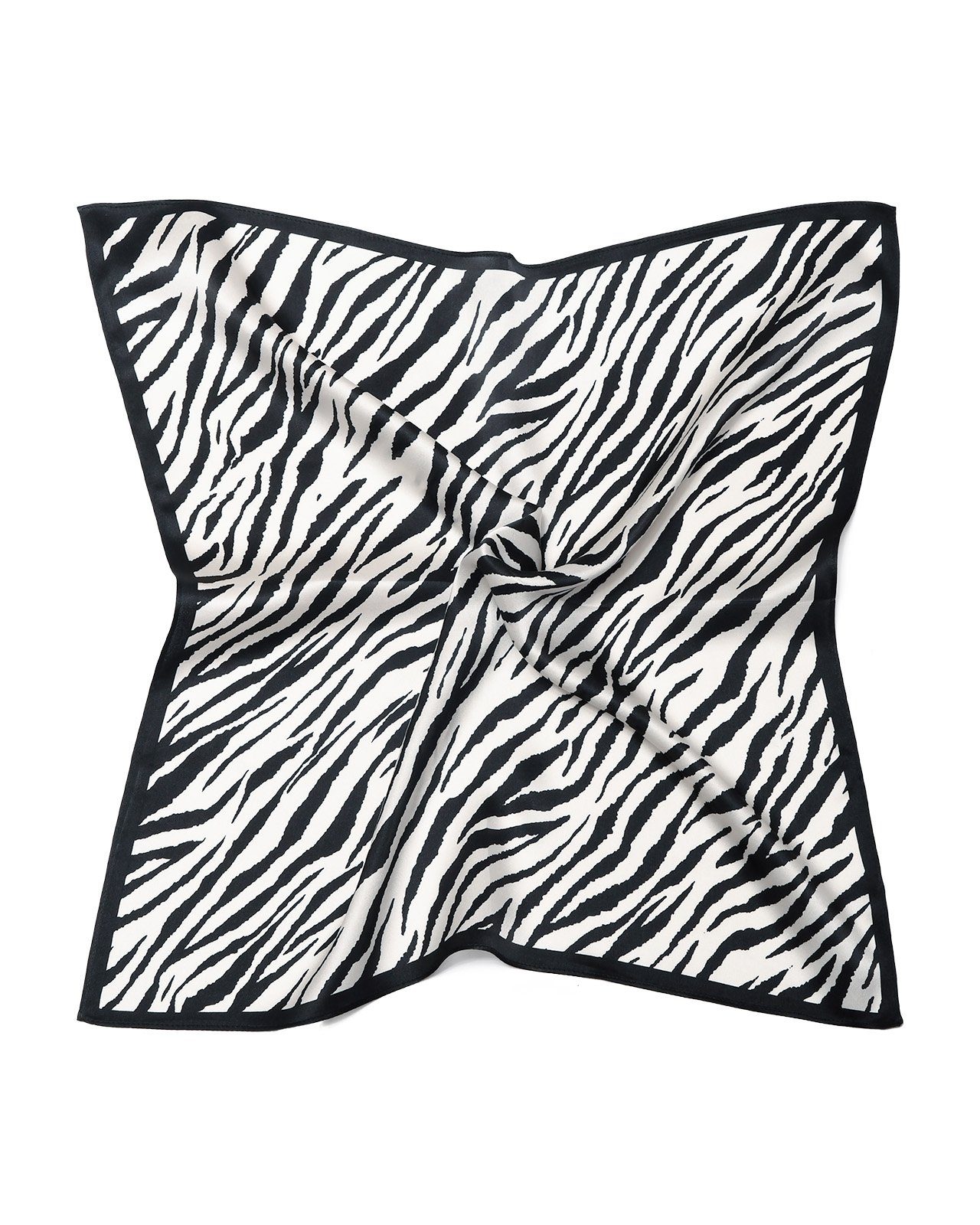 MayTree Seidentuch quadratisch,Zebra, 53x53 cm, Nickituch, Bandana-Schal, ( günstig online kaufen