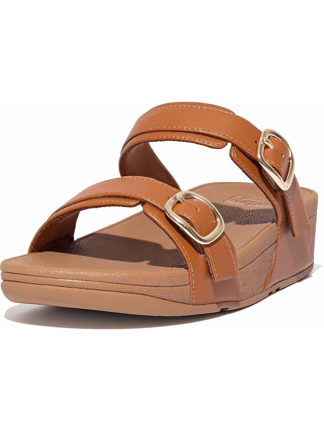 Lulu Adjustable Slide - Leather Sandale