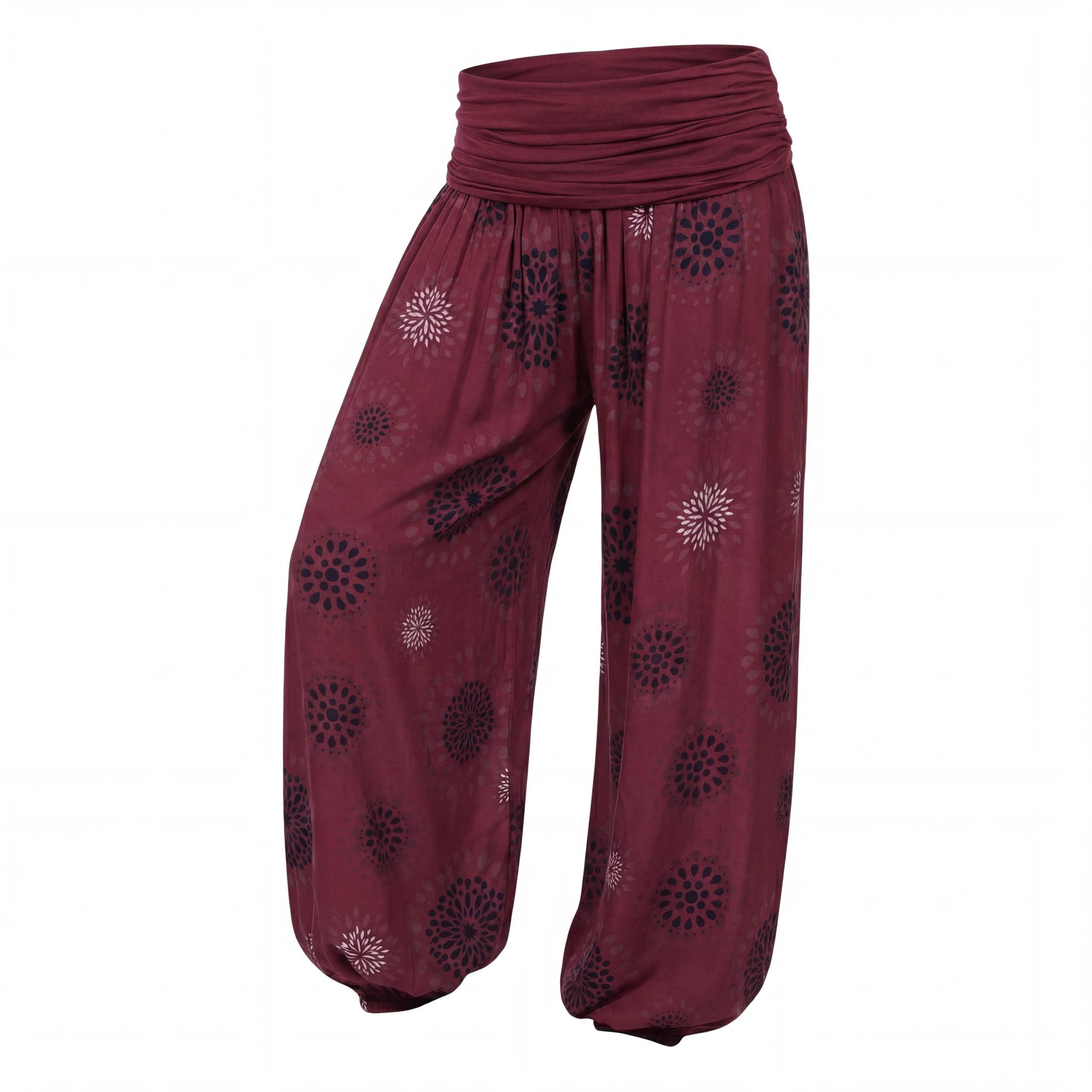 Haremshose Pluderhose für Damen leichte Haremshose sommerliche Yogahose