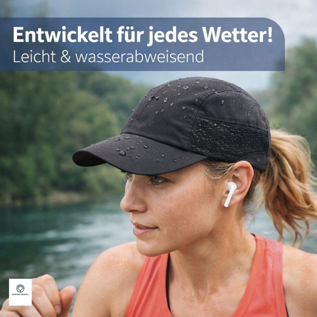 ZUKUNFTSENKEL Baseball Cap Outdoor Kappe Unisex Leicht & Atmungsaktiv mit Netz-Einsätzen (Sommer Basecap Herren & Damen) Laufkappe Sportkappe Schirmmütze