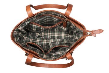 Benthill Shopper Damen Echt Leder Schultertasche Vintage Handtasche viele Fächer Beutel, Reißverschlussfach
