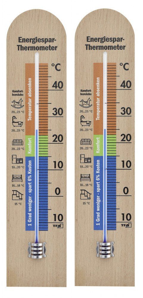 Raumthermometer analoges Energiespar-Thermometer TFA 12.1055 Raumtemperaturkontrolle