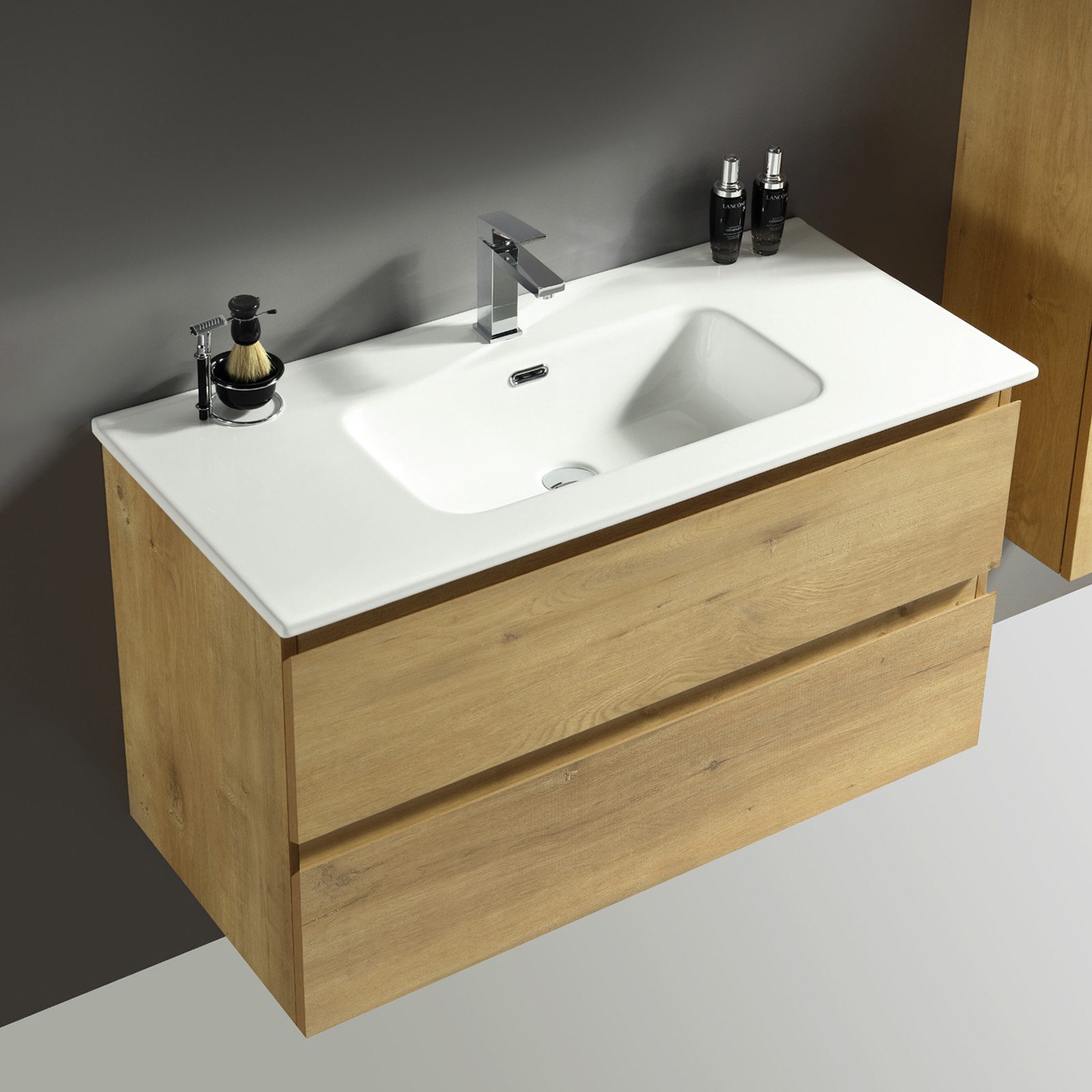 Alpenberger Badmöbel-Set Badezimmermöbel Badezimmer Schrank, (Möbel günstig online kaufen