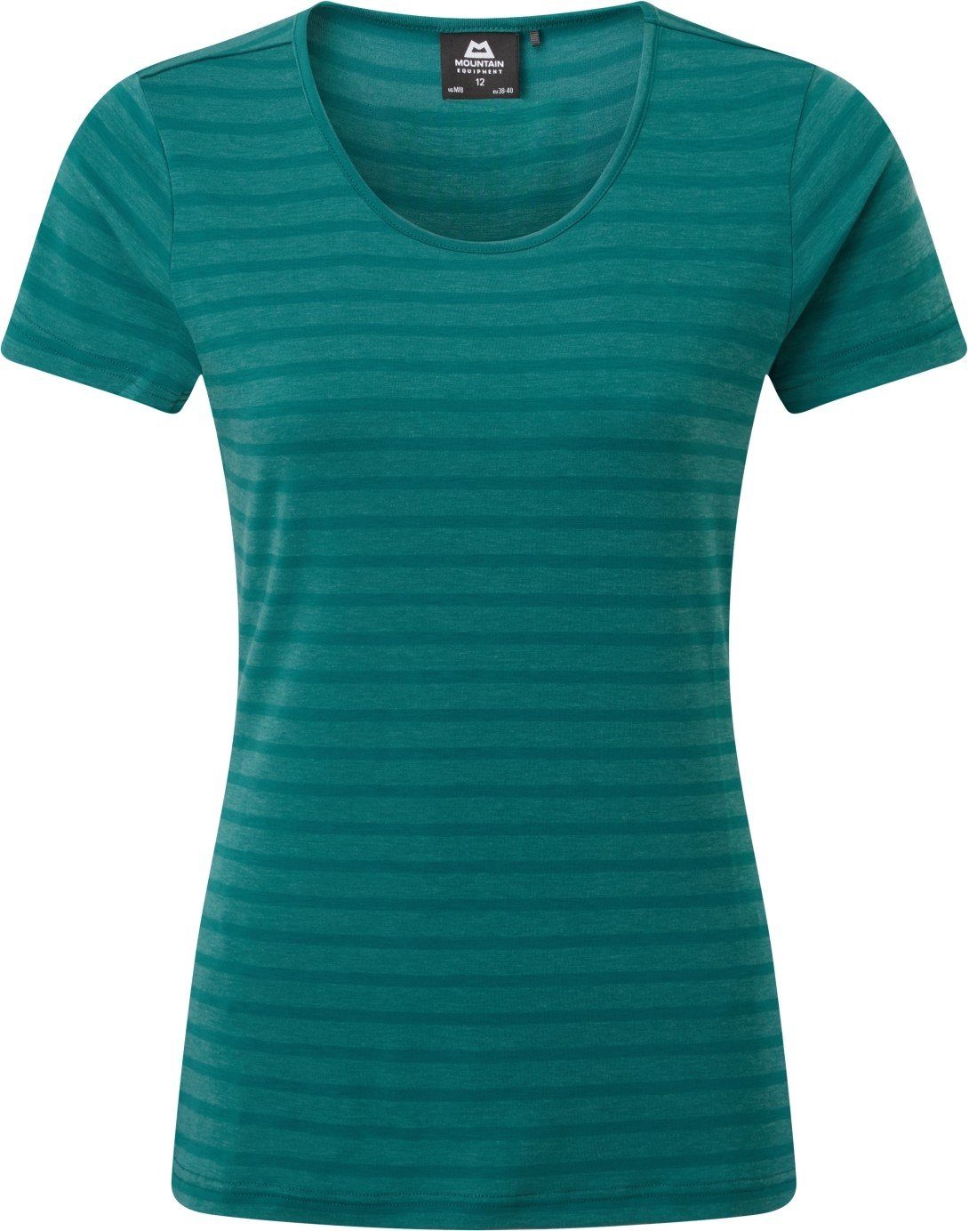 Mountain Equipment T-Shirt Groundup Stripe Womens Tee spruce stripe
