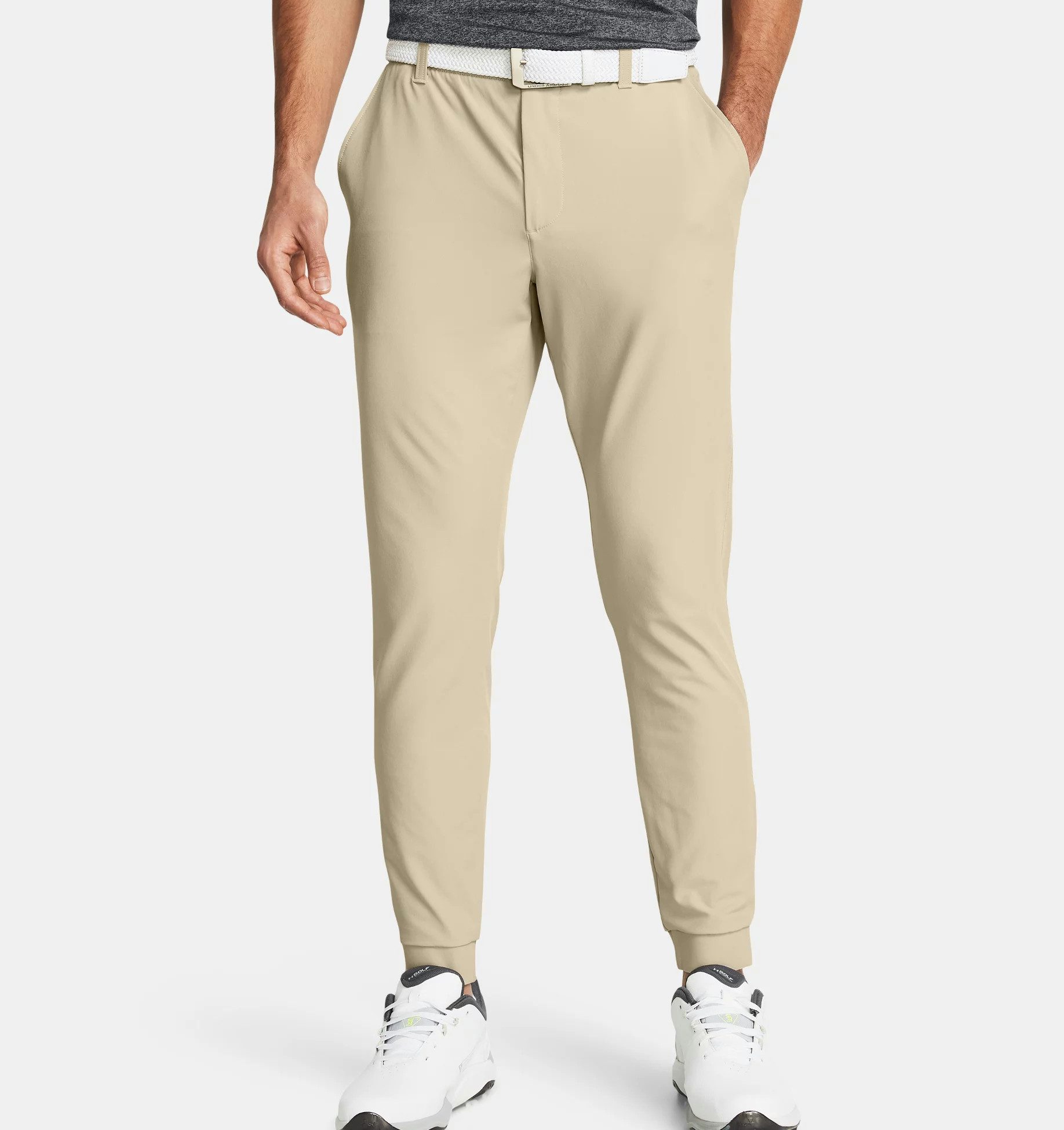 Under Armour® Golfhose Under Armour Golf Hose Drive Jogger Beige Herren