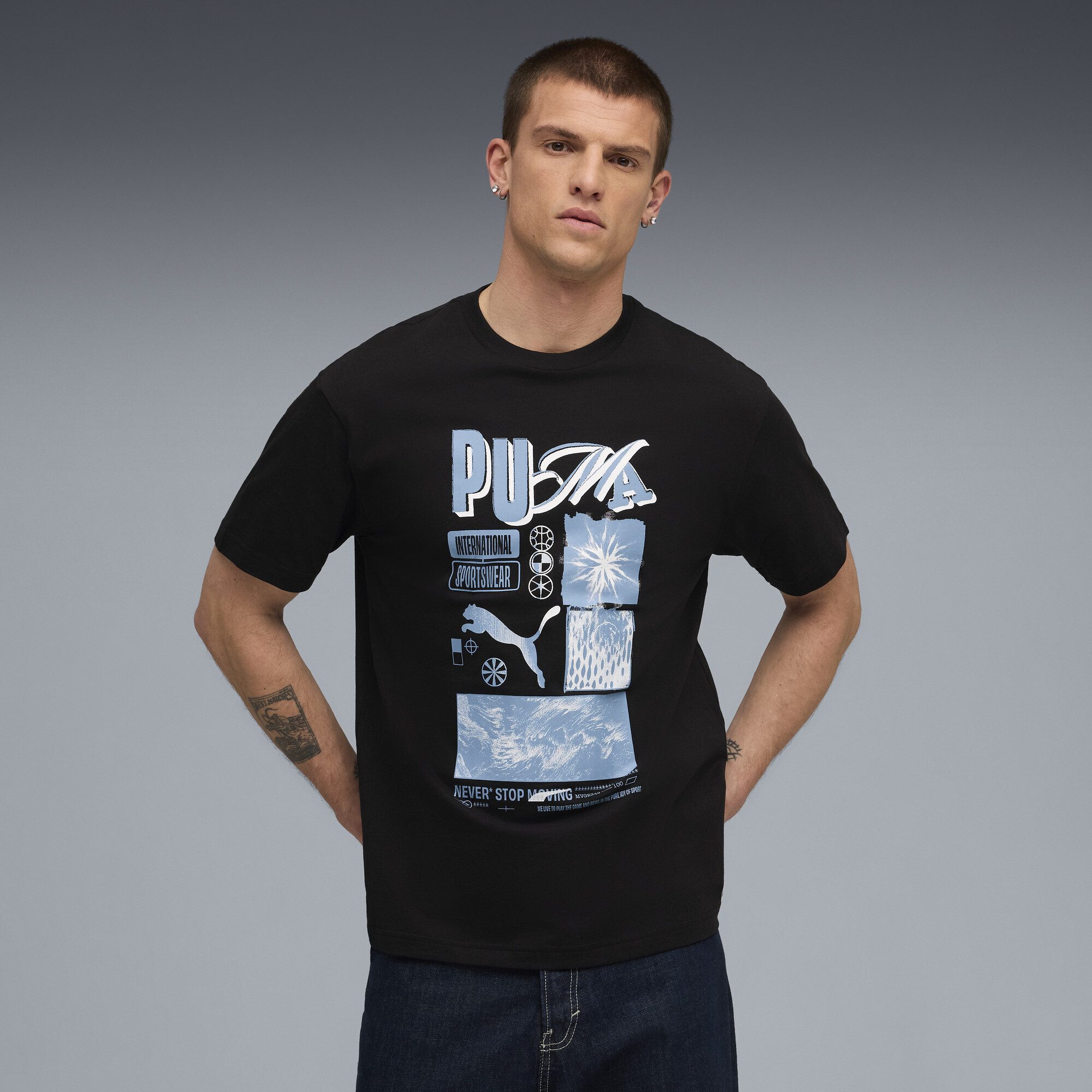 PUMA T-Shirt Graphic PUMA Sportswear Relaxed T-Shirt Herren günstig online kaufen