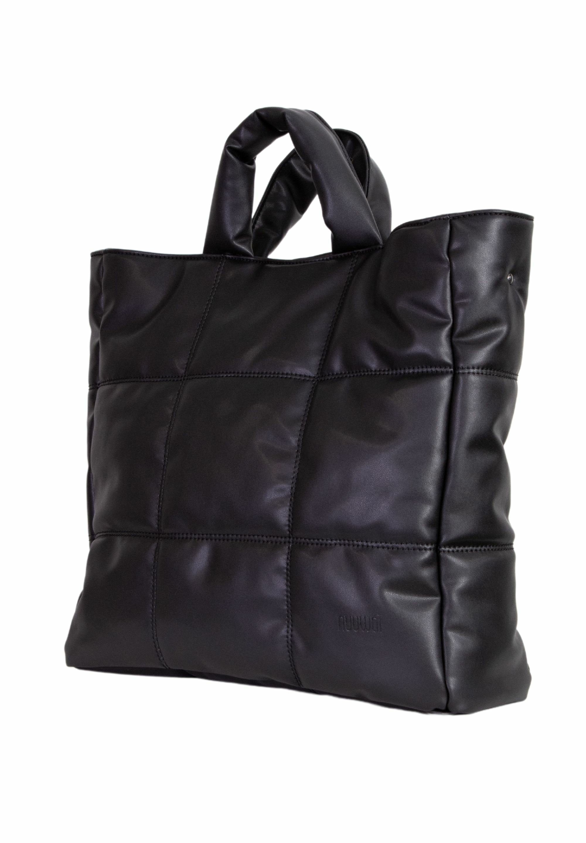Lederalternative black LINN, & bio-basierte Handtasche nachhaltig, fair nuuwai deep
