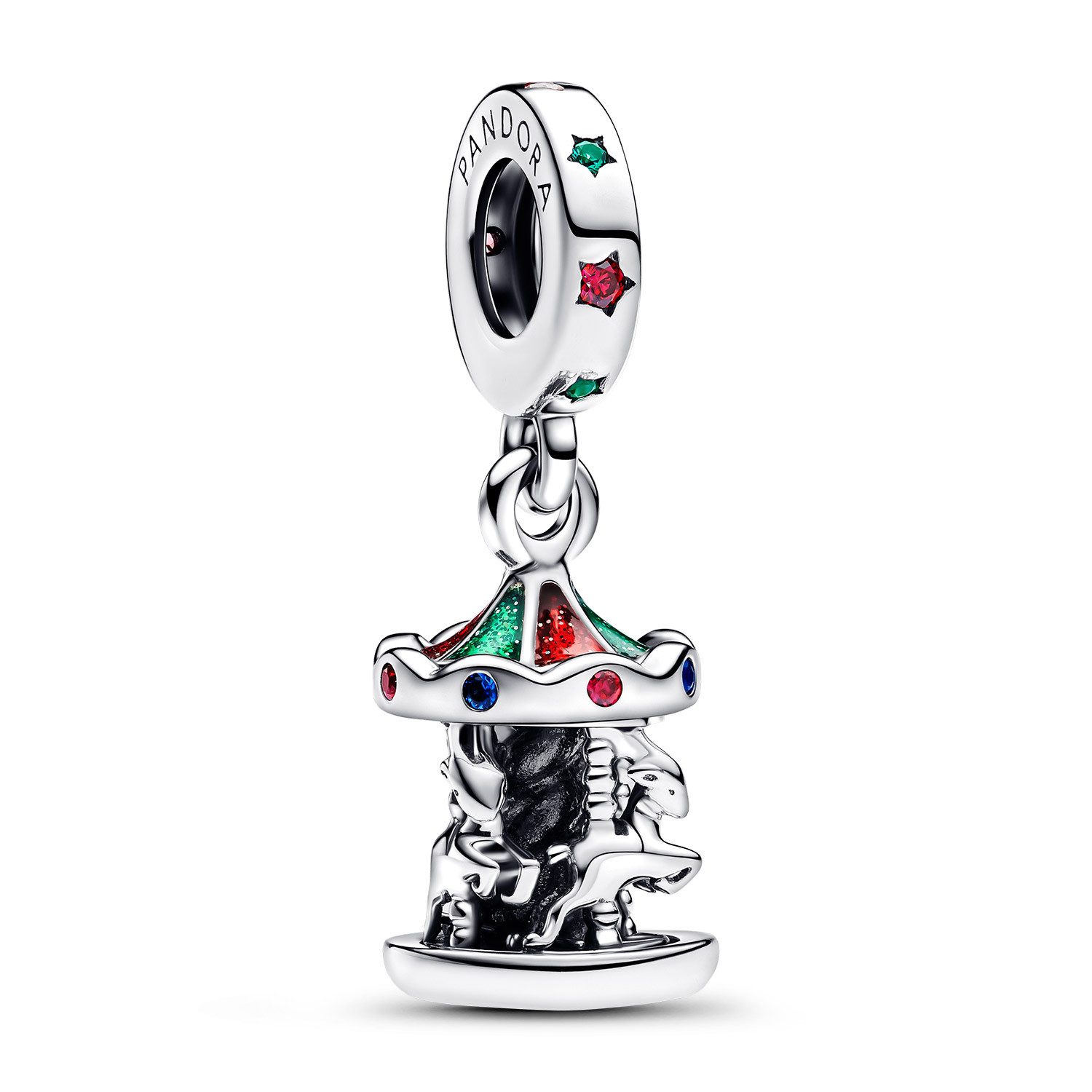 Kettenanhänger Silber Dangle Charm Karussell