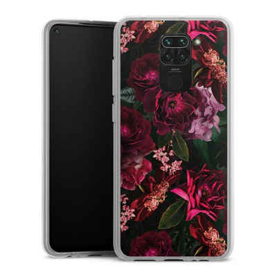 DeinDesign Handyhülle Rose Blumen Blume Dark Red and Pink Flowers, Xiaomi Redmi Note 9 Silikon Hülle Bumper Case Handy Schutzhülle
