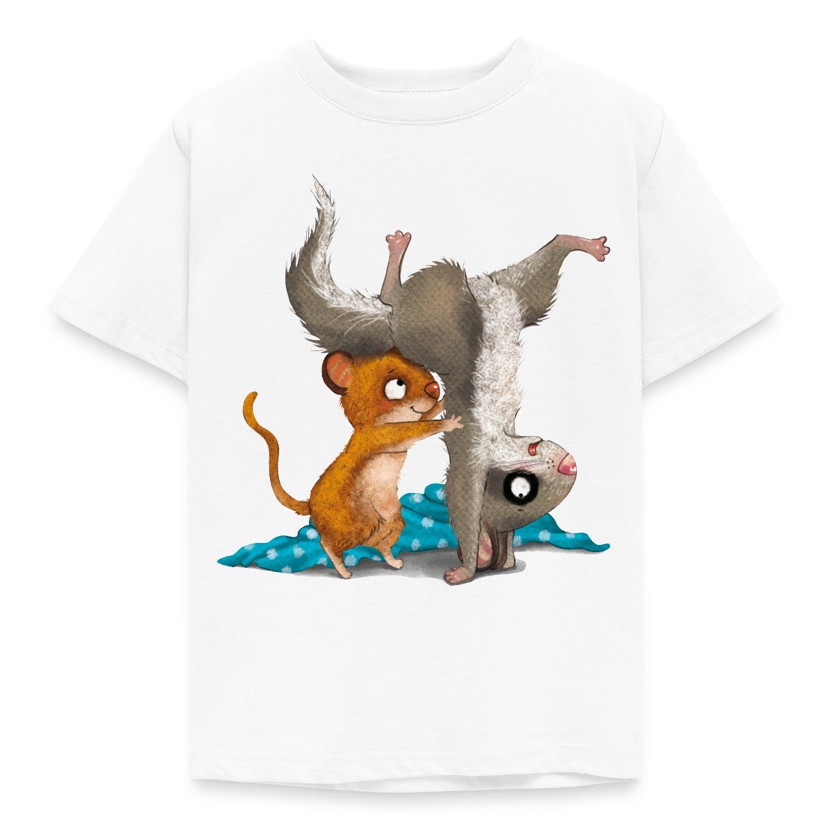 Spreadshirt T-Shirt Der Kleine Siebenschläfer Und Die Kleine Maus Kinder T-Shirt (1-tlg)
